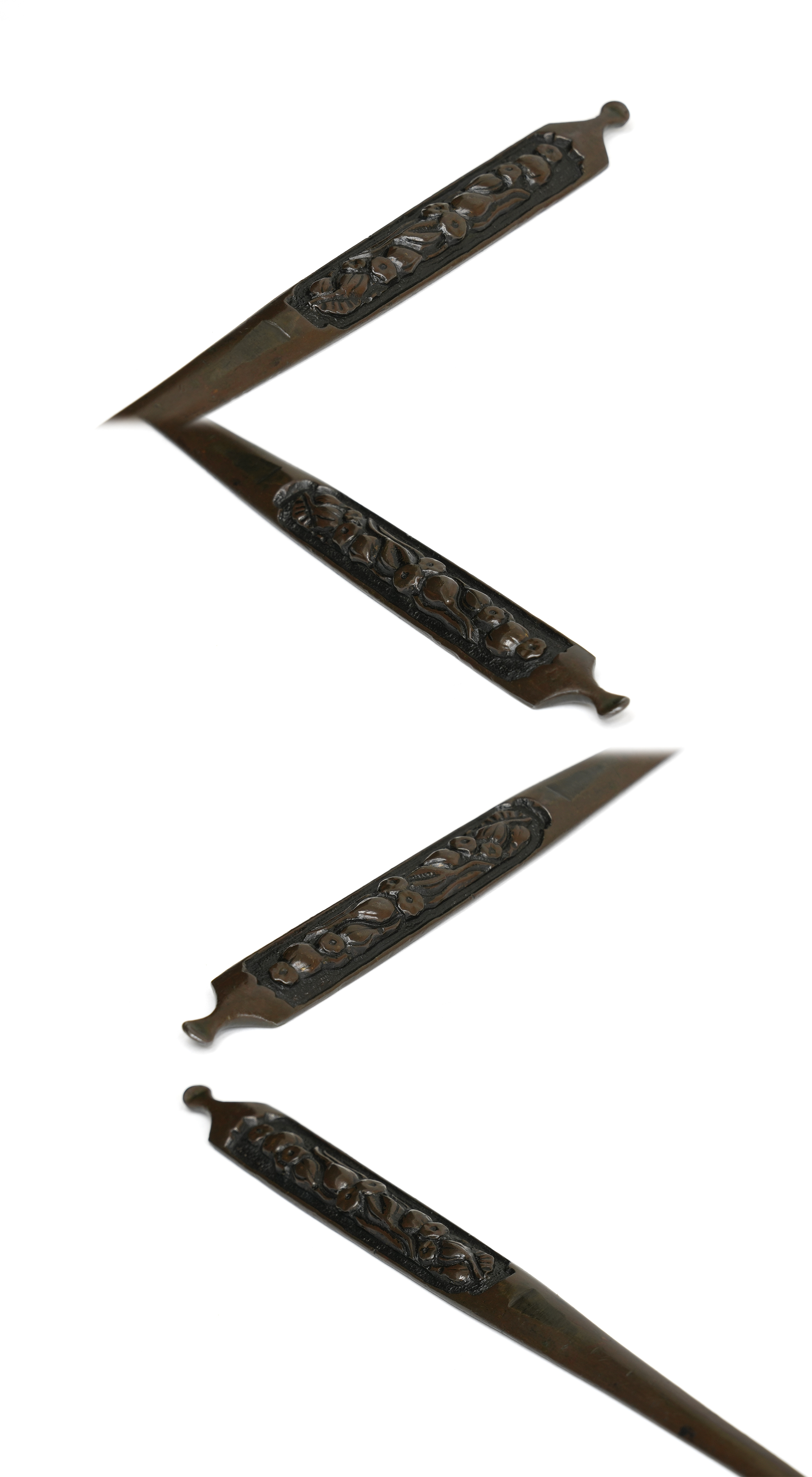 Kogai with Poppy Design, Mumei (Ko-kinko) — 4 of 6