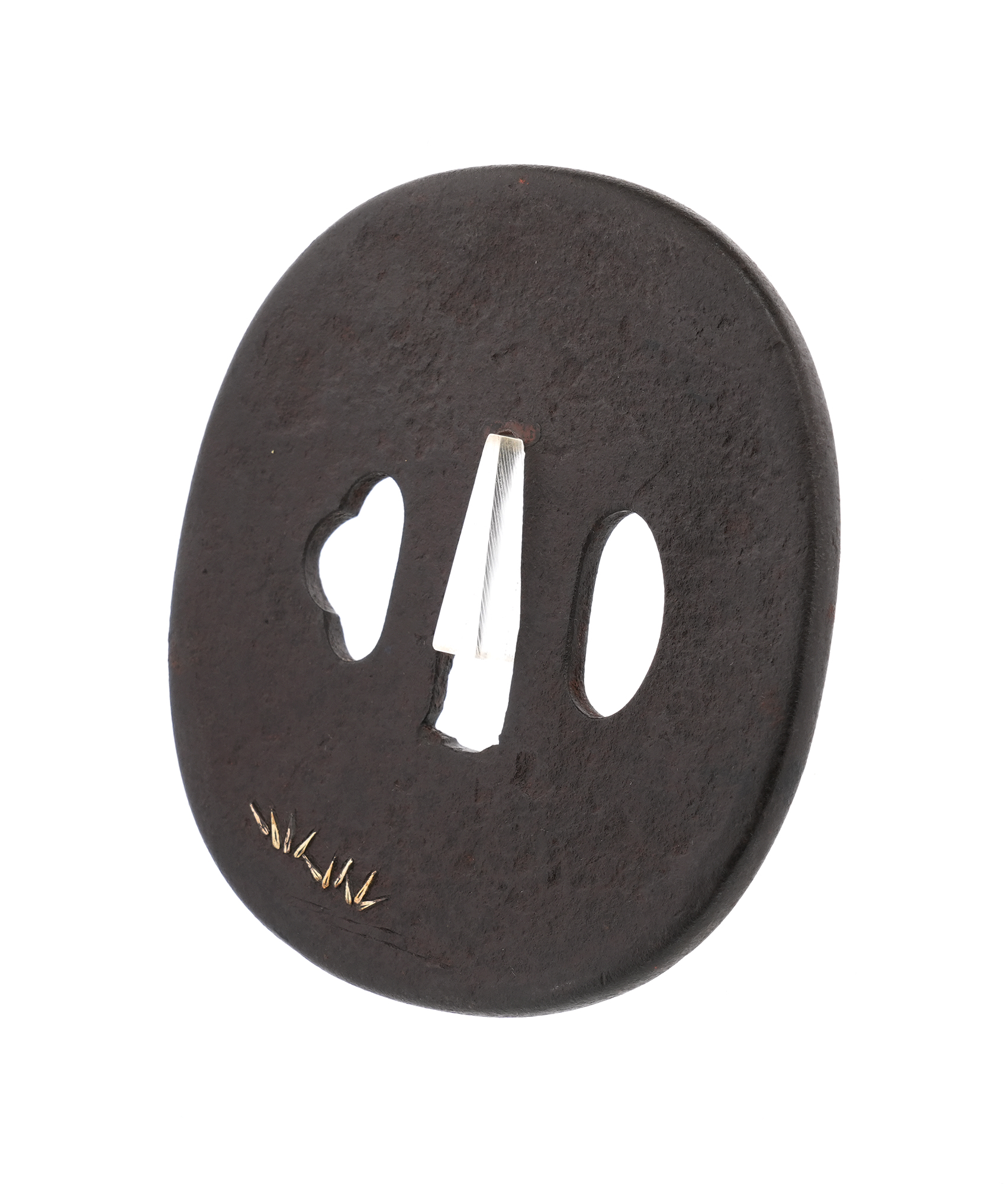 Tsuba: Ashibe Gunrozu (Reeds and Egrets) - Mumei — 7 of 10