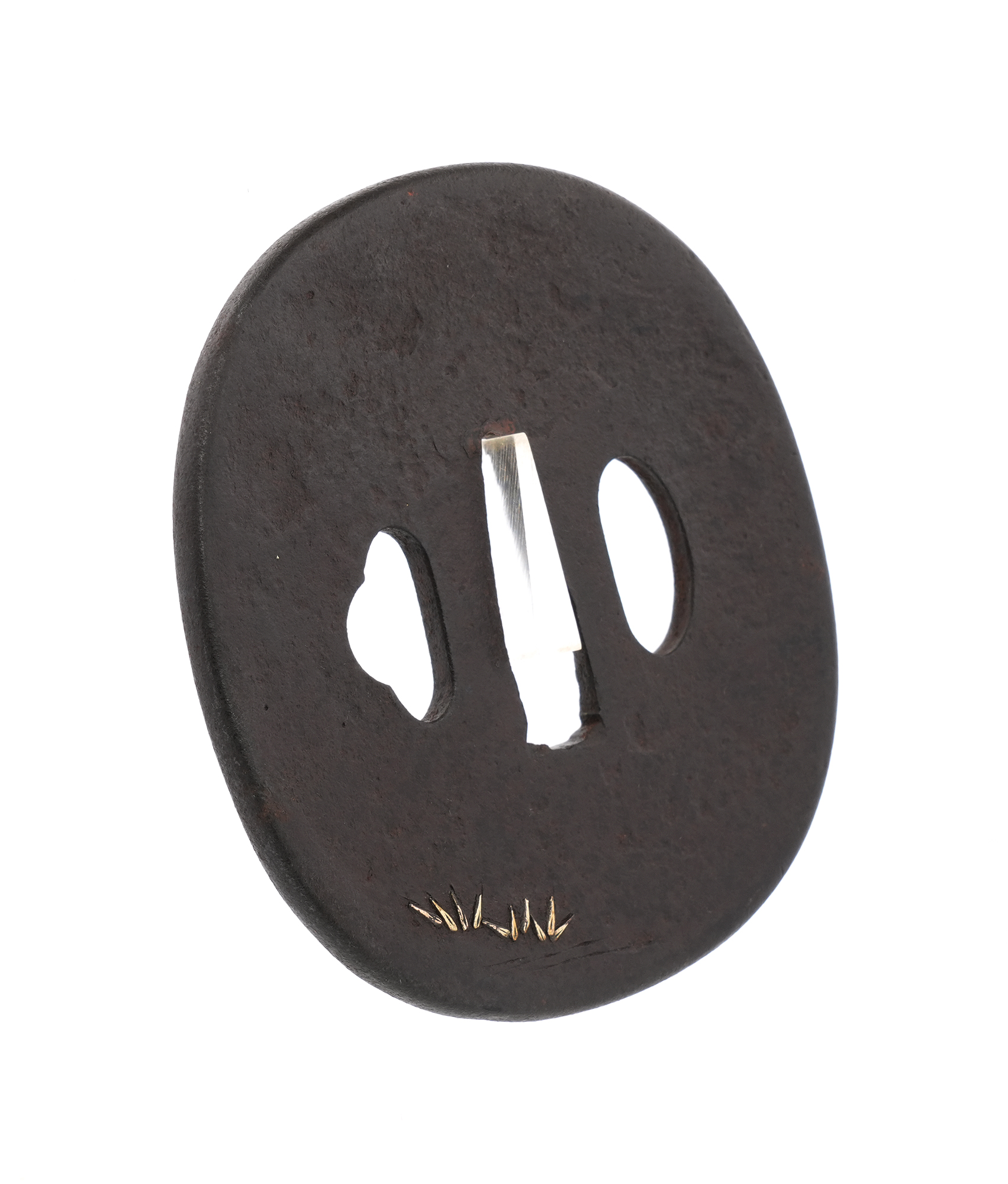 Tsuba: Ashibe Gunrozu (Reeds and Egrets) - Mumei — 8 of 10