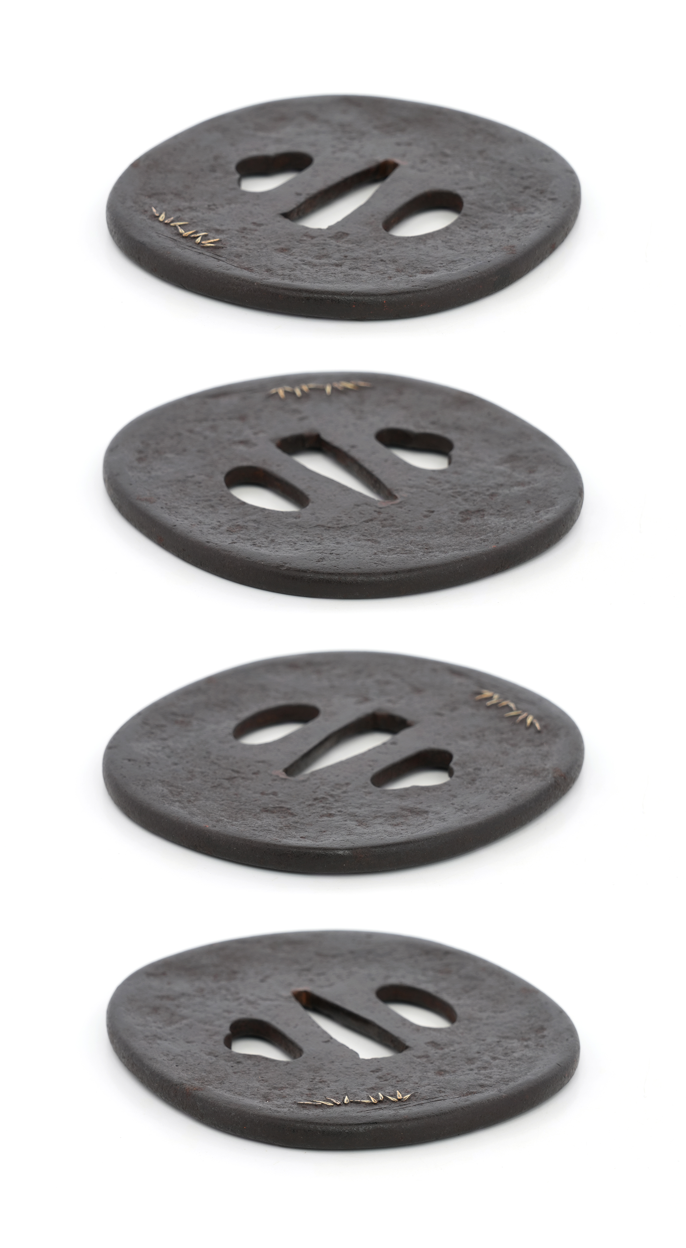 Tsuba: Ashibe Gunrozu (Reeds and Egrets) - Mumei — 10 of 10