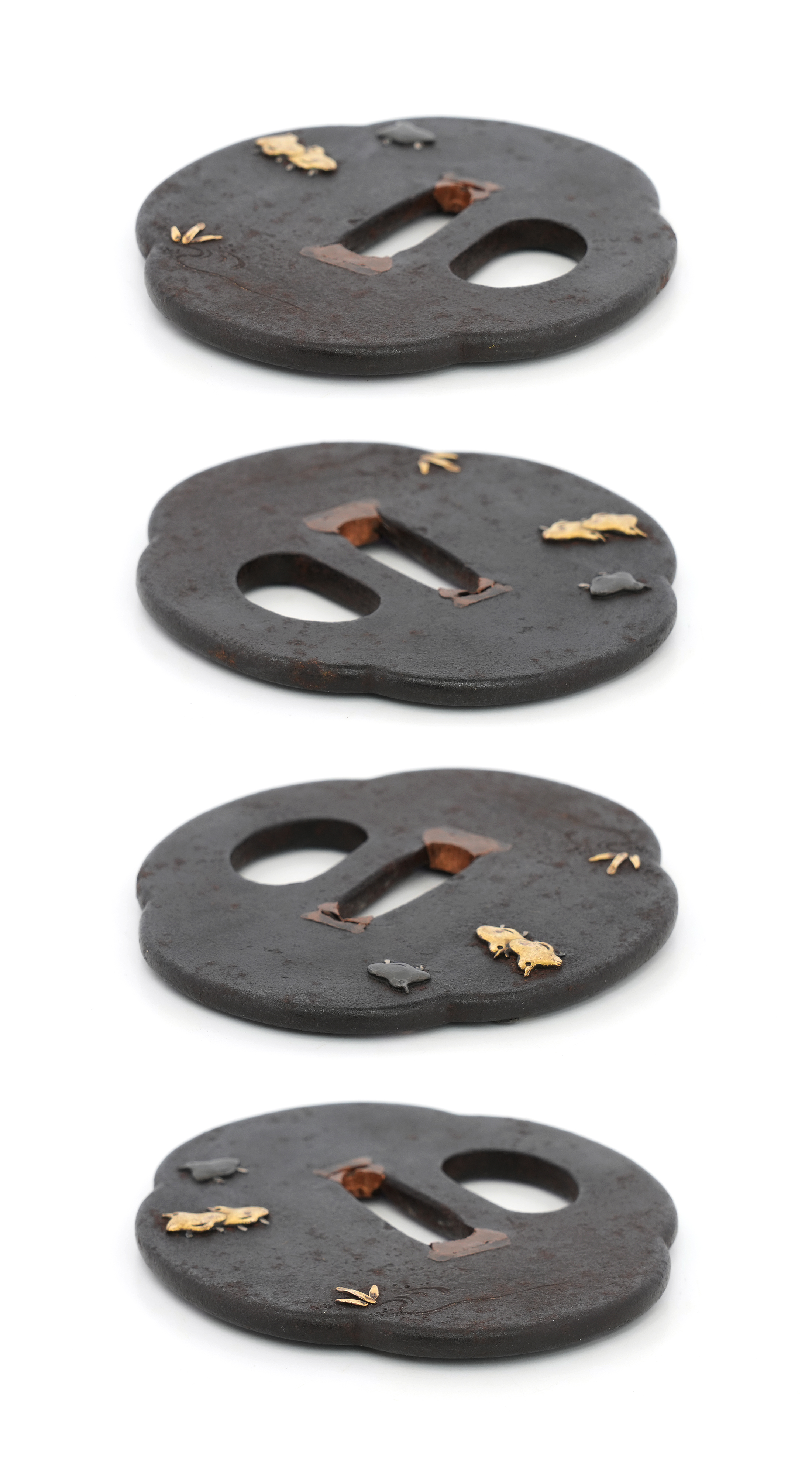 Tsuba: Flowing Water and Plovers Design, Mumei — 10 of 10