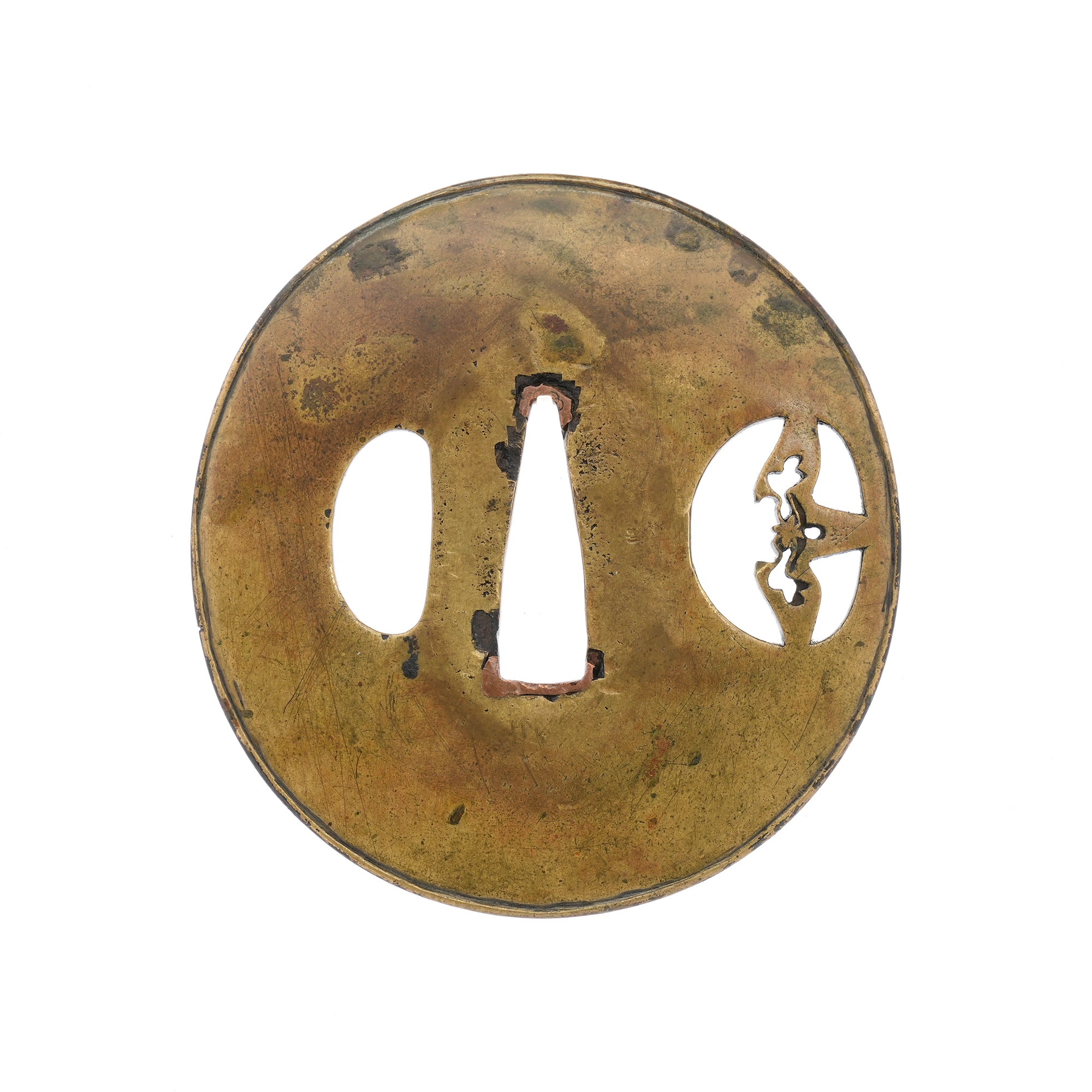 Tsuba: Iris Flower Small Openwork - Mumei — 3 of 11
