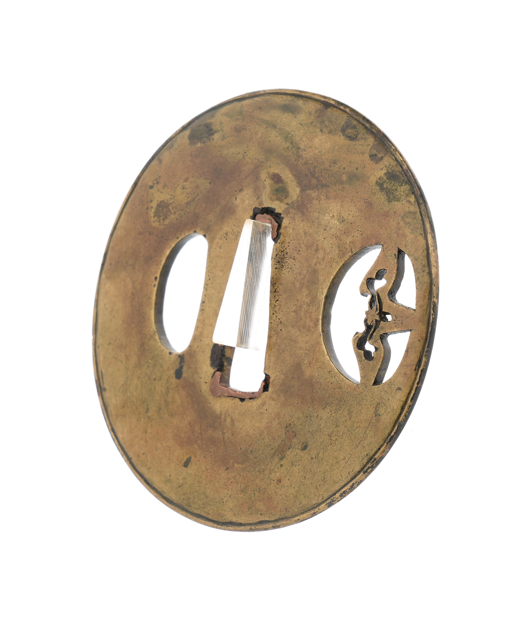 Tsuba: Iris Flower Small Openwork - Mumei — 5 of 11