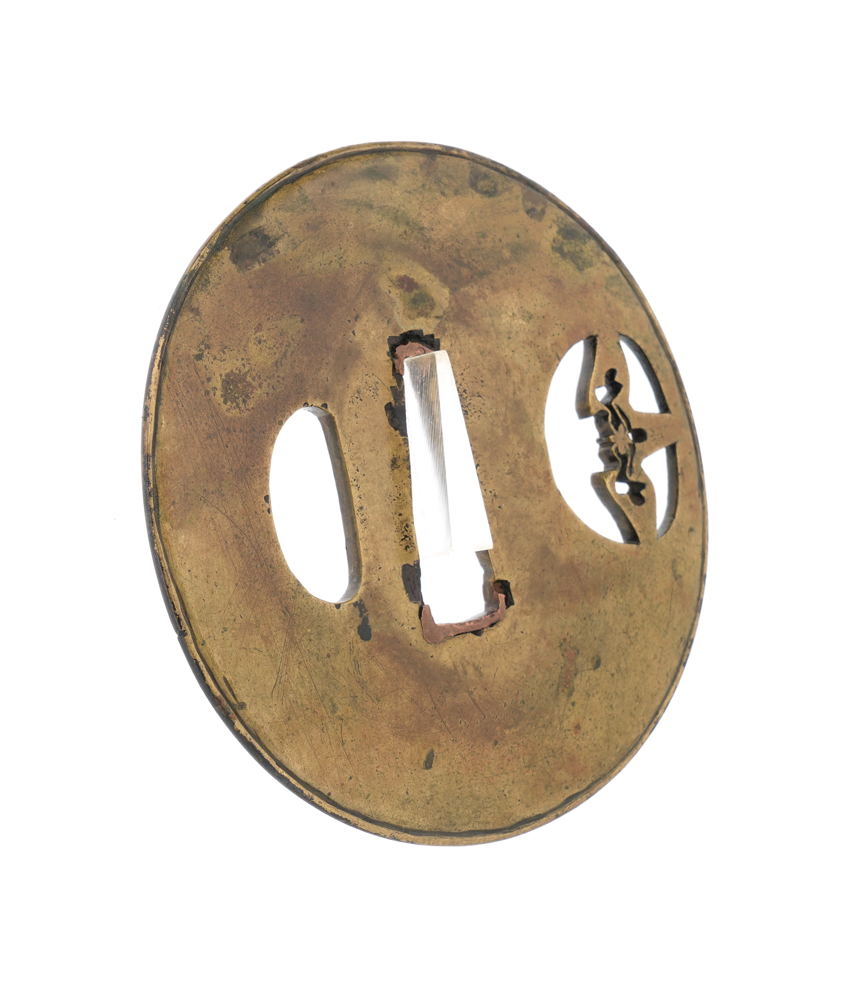 Tsuba: Iris Flower Small Openwork - Mumei — 6 of 11