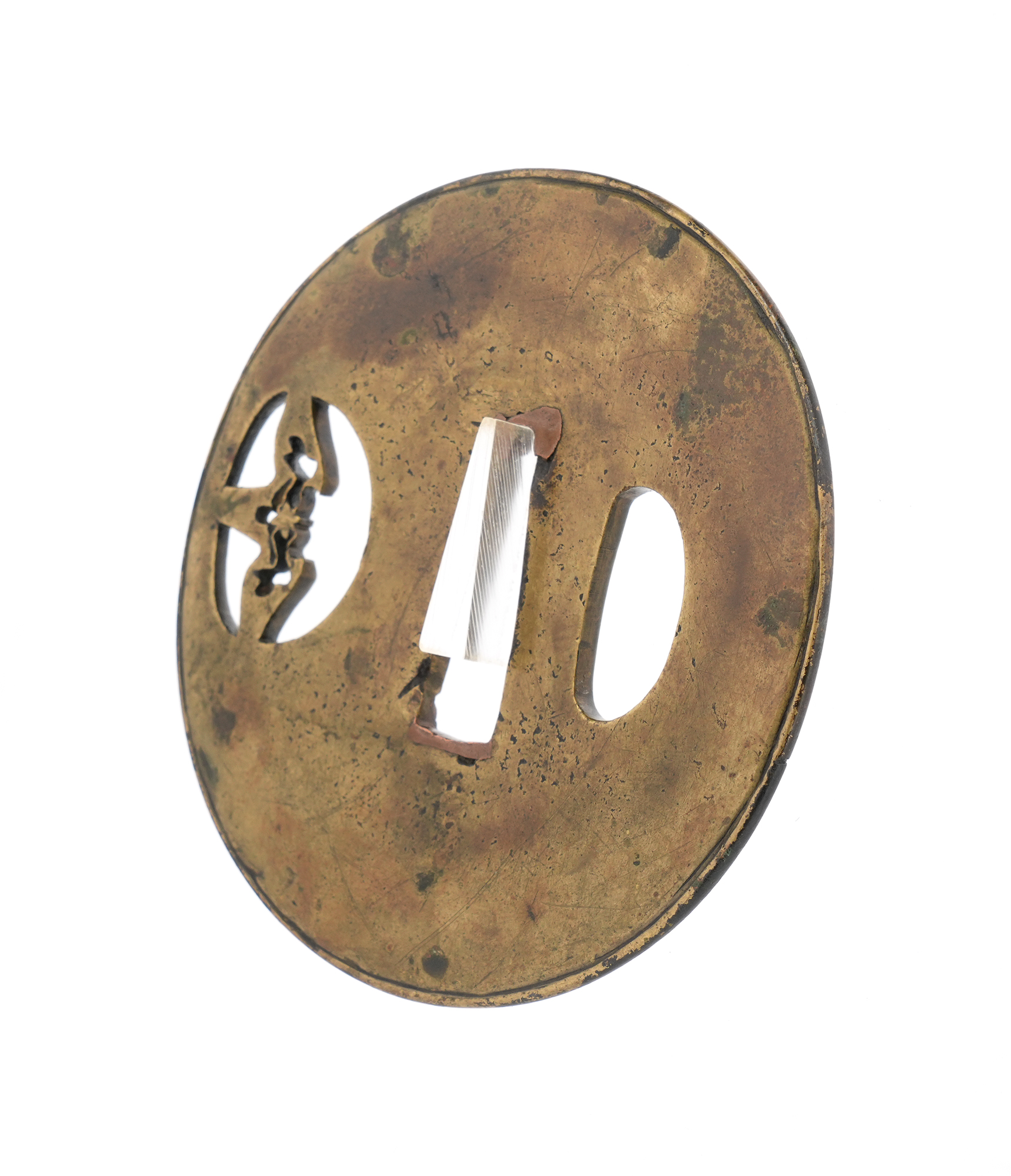 Tsuba: Iris Flower Small Openwork - Mumei — 7 of 11