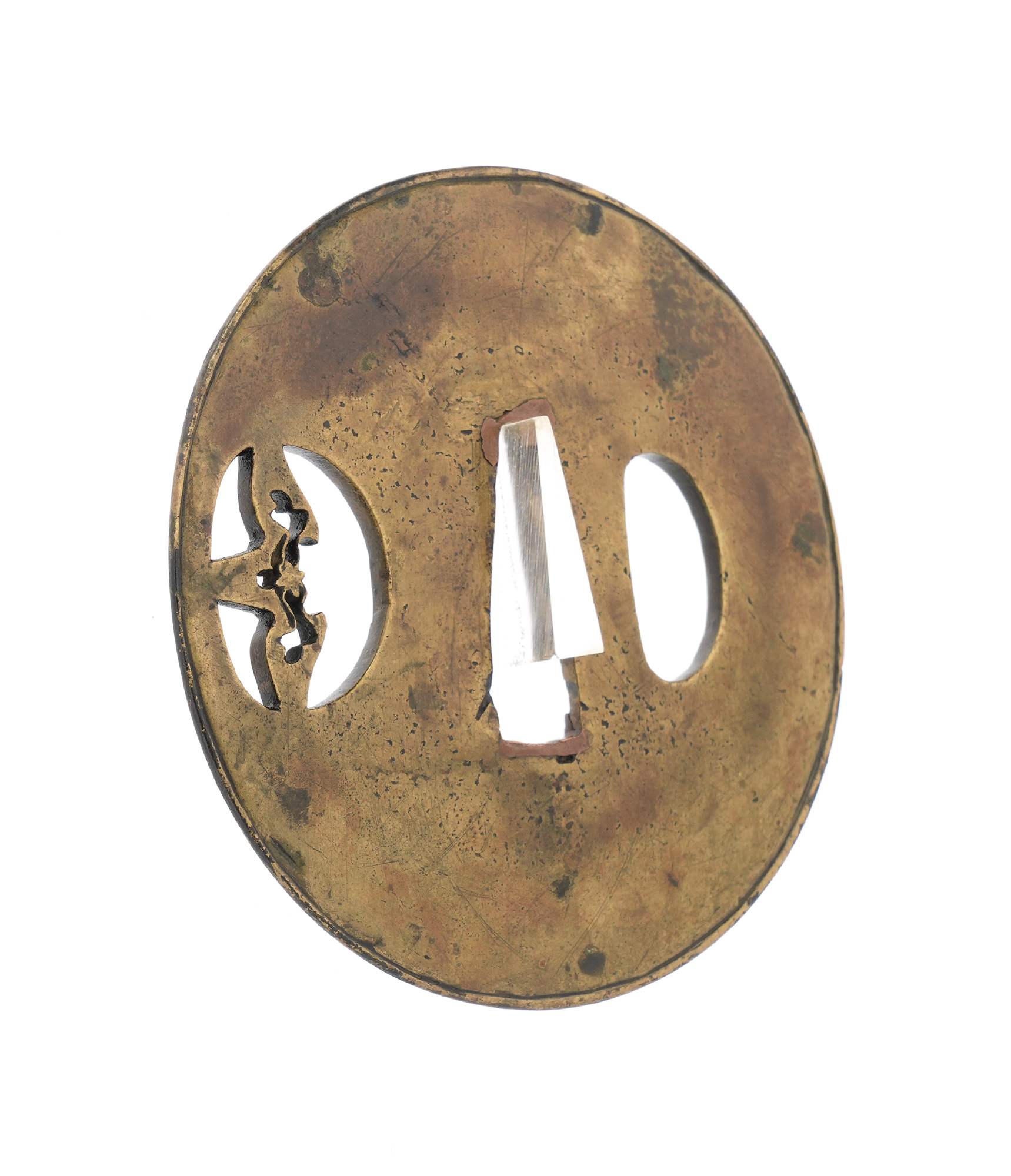 Tsuba: Iris Flower Small Openwork - Mumei — 8 of 11