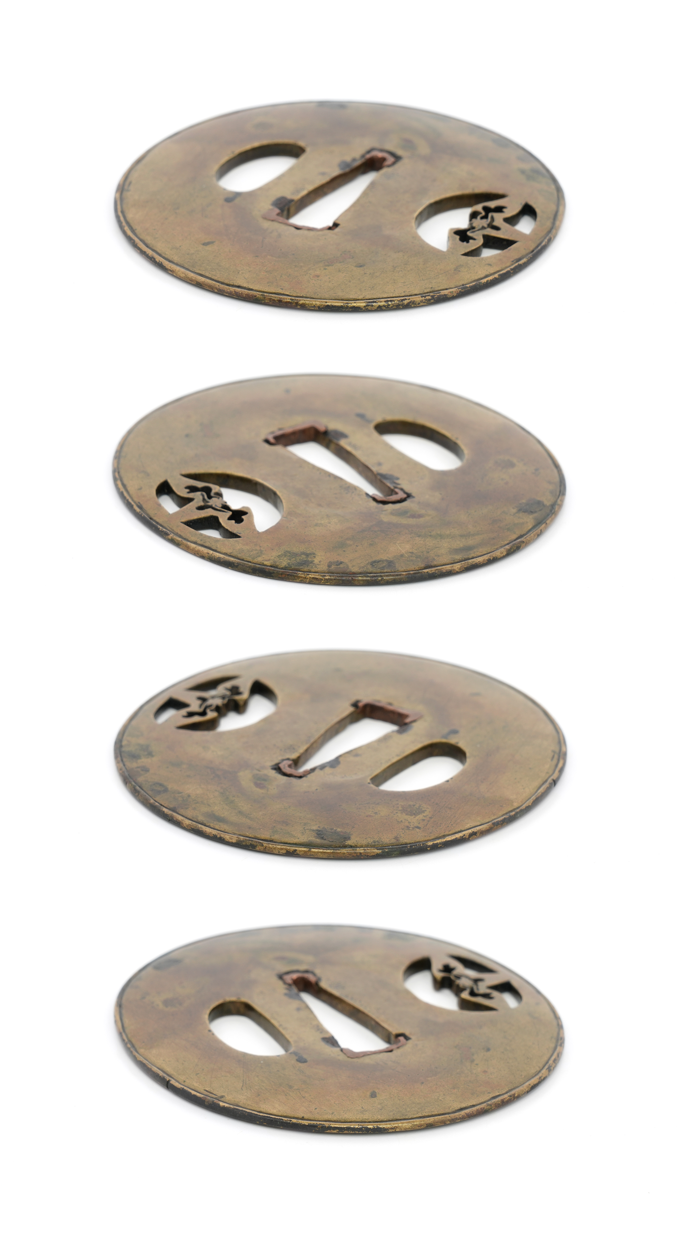 Tsuba: Iris Flower Small Openwork - Mumei — 9 of 11