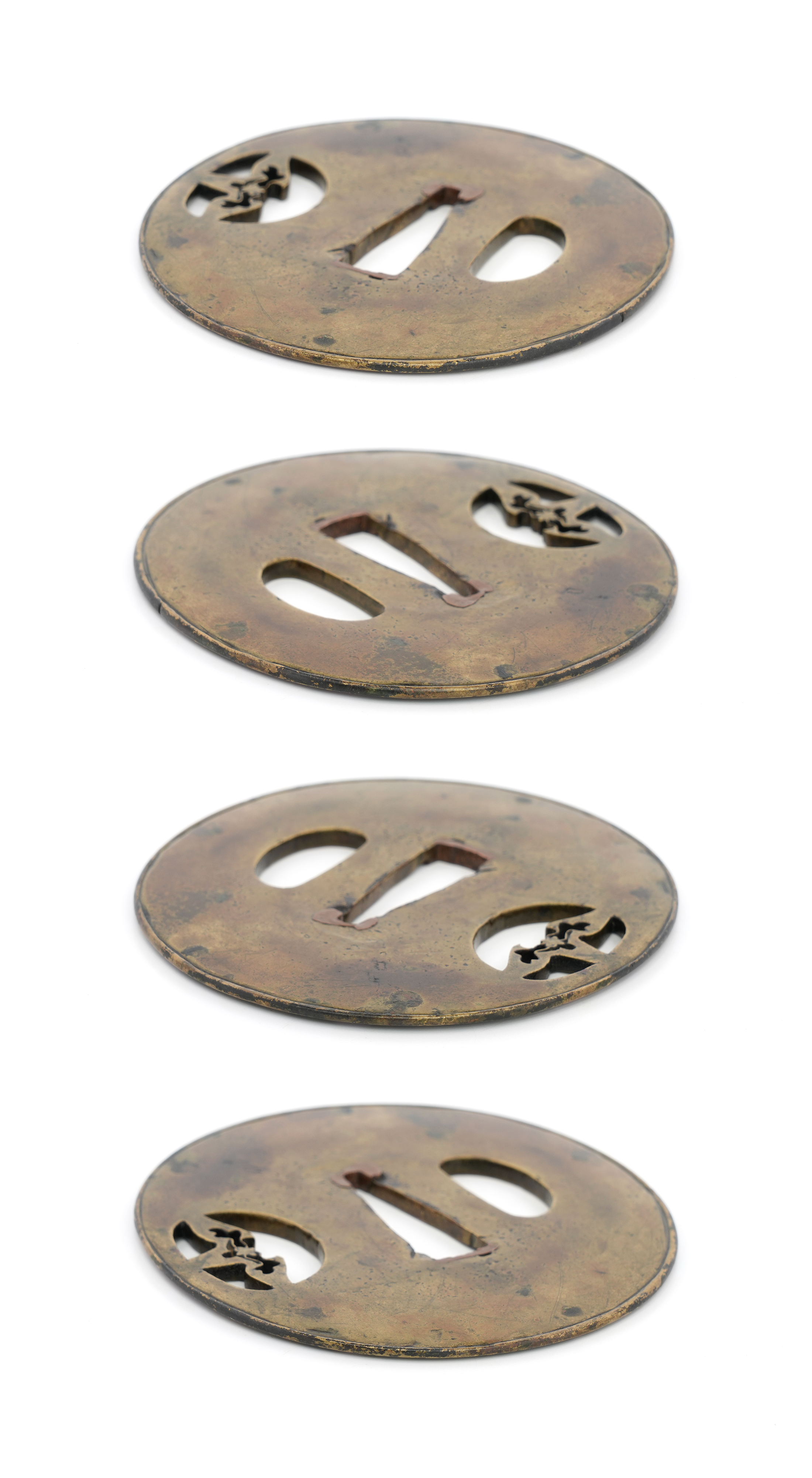 Tsuba: Iris Flower Small Openwork - Mumei — 10 of 11