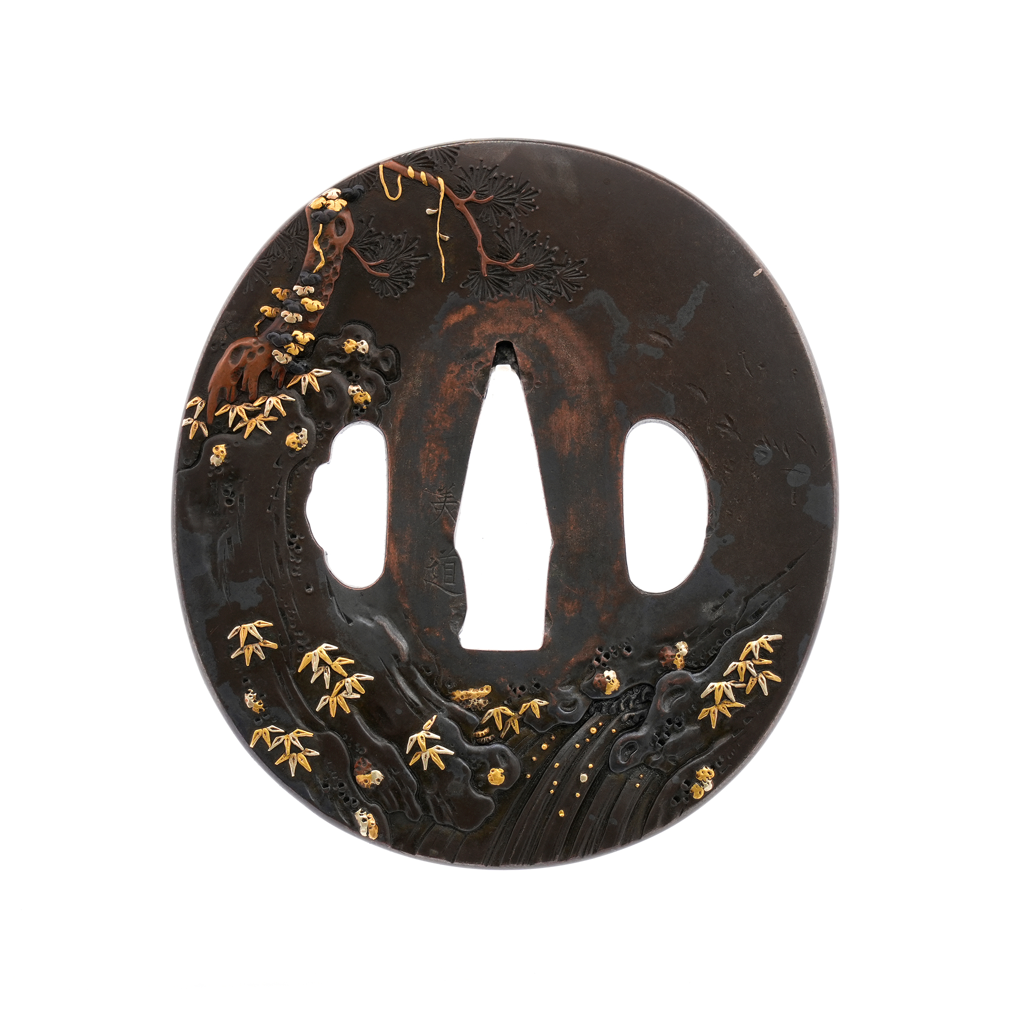 Tsuba: Ishibashiyama Kassen-zu by Yoshimichi — 3 of 21