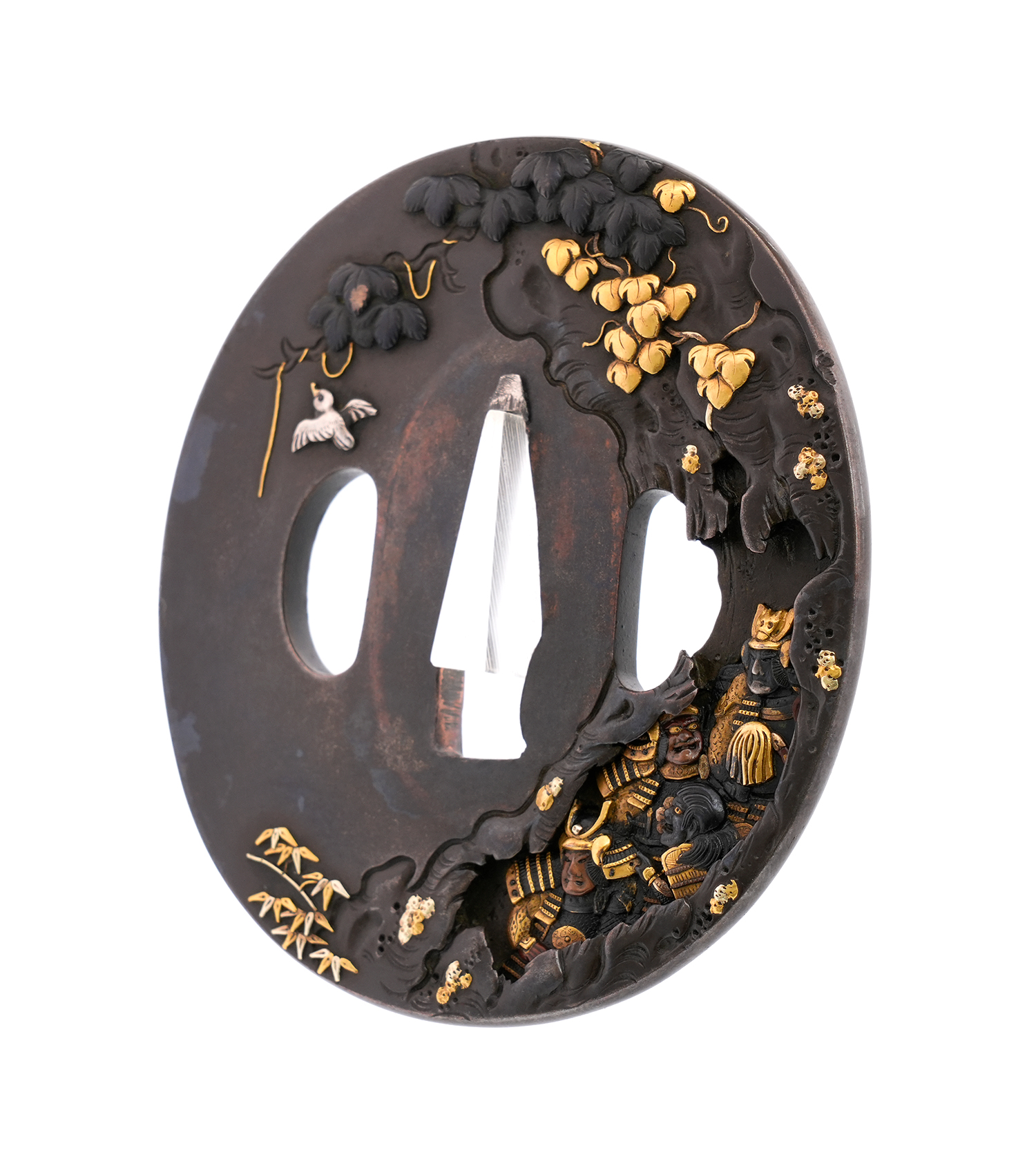 Tsuba: Ishibashiyama Kassen-zu by Yoshimichi — 6 of 21