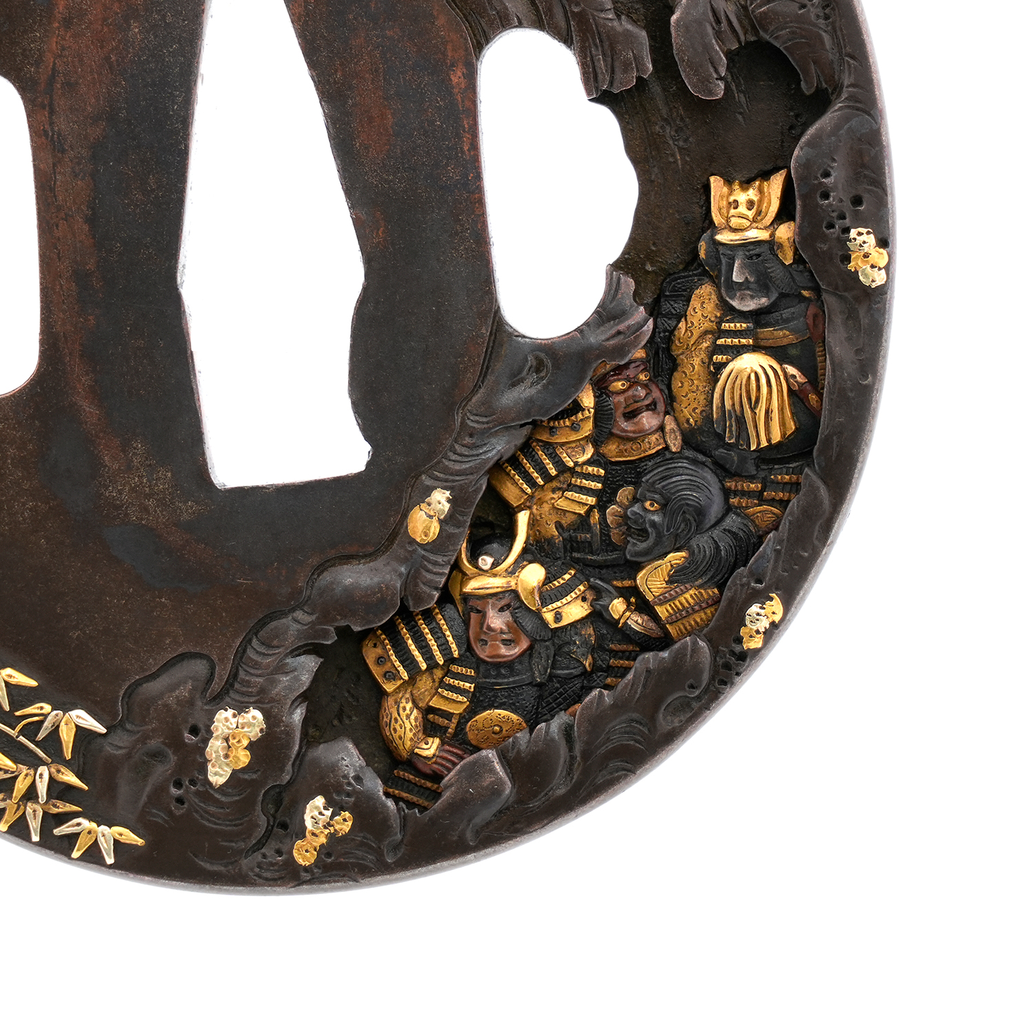 Tsuba: Ishibashiyama Kassen-zu by Yoshimichi — 9 of 21