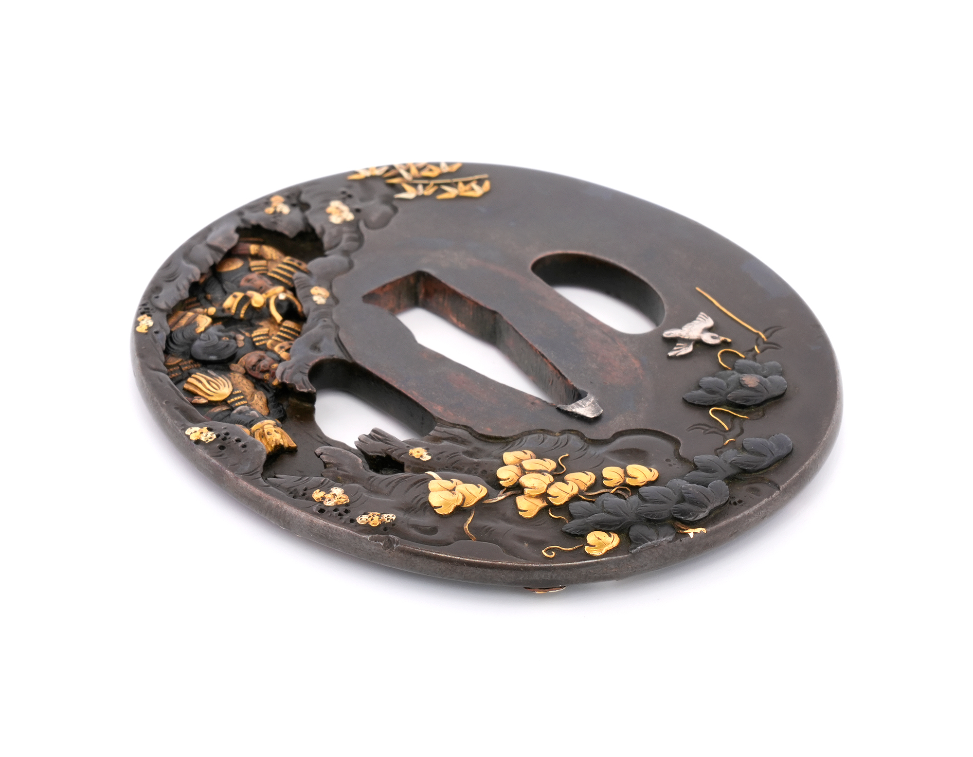 Tsuba: Ishibashiyama Kassen-zu by Yoshimichi — 13 of 21