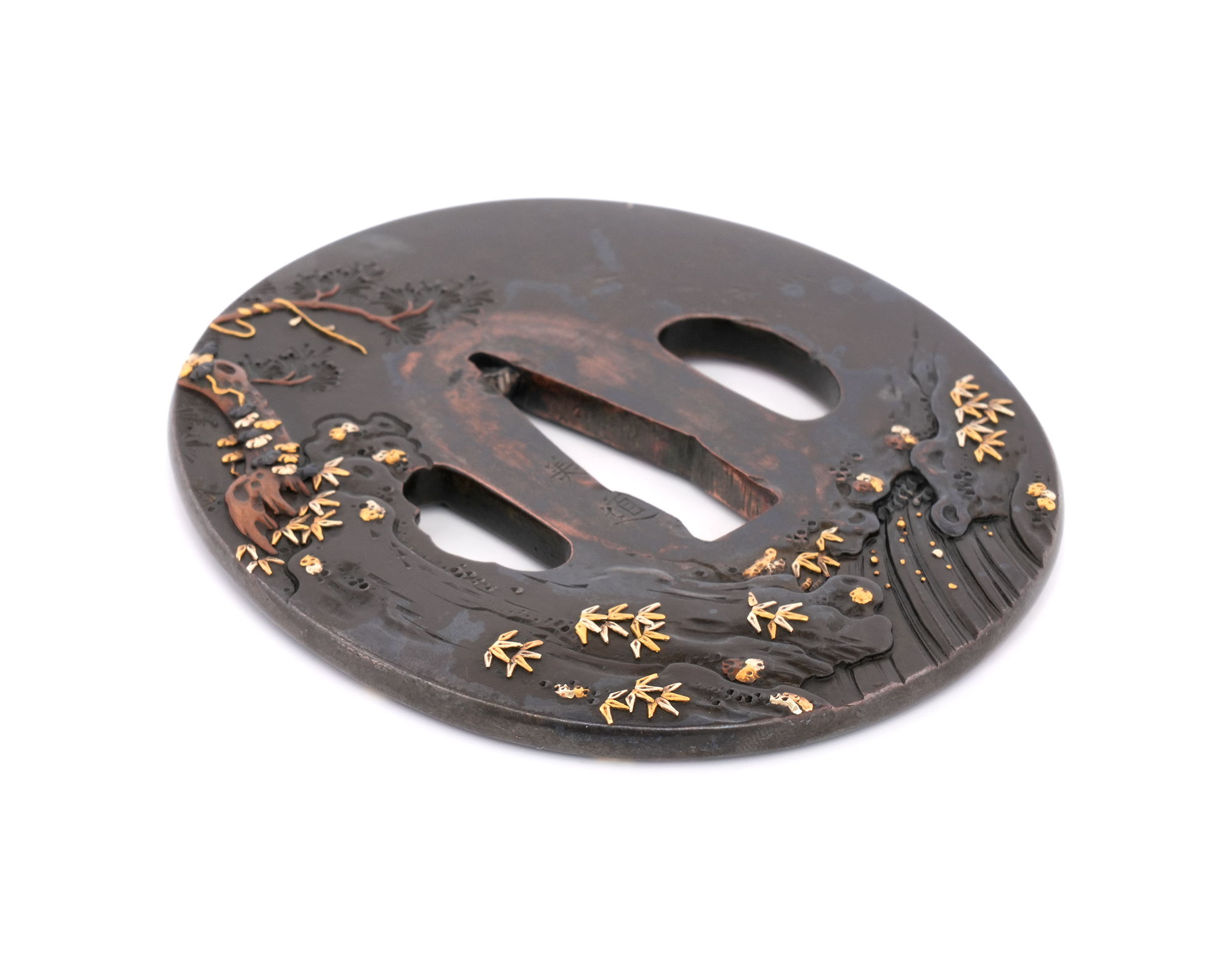 Tsuba: Ishibashiyama Kassen-zu by Yoshimichi — 15 of 21