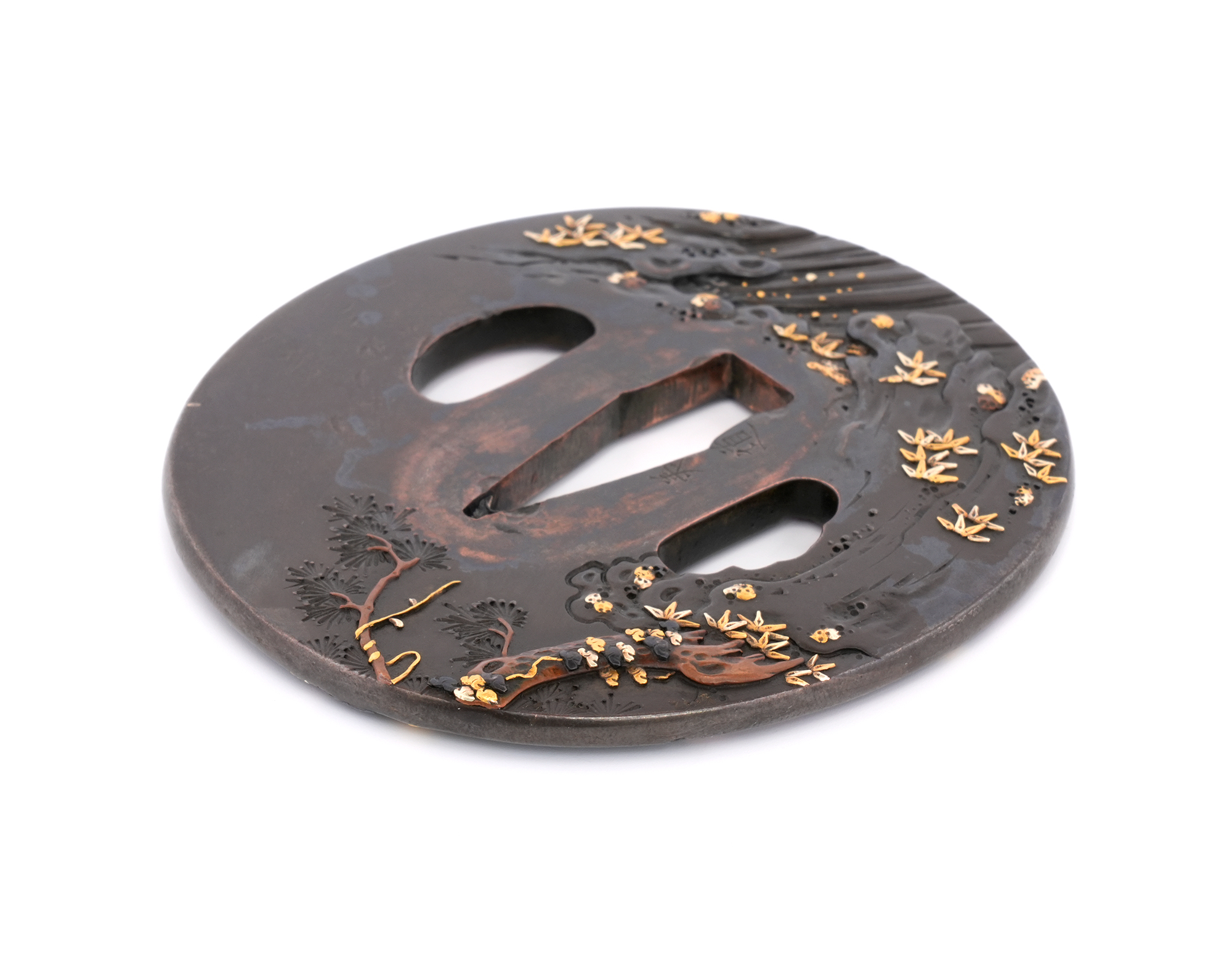 Tsuba: Ishibashiyama Kassen-zu by Yoshimichi — 16 of 21