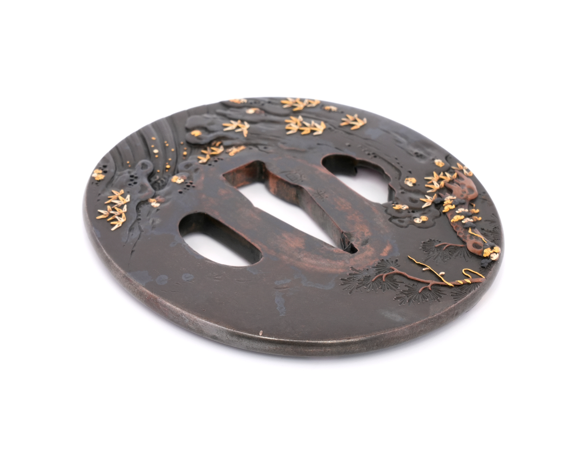 Tsuba: Ishibashiyama Kassen-zu by Yoshimichi — 17 of 21