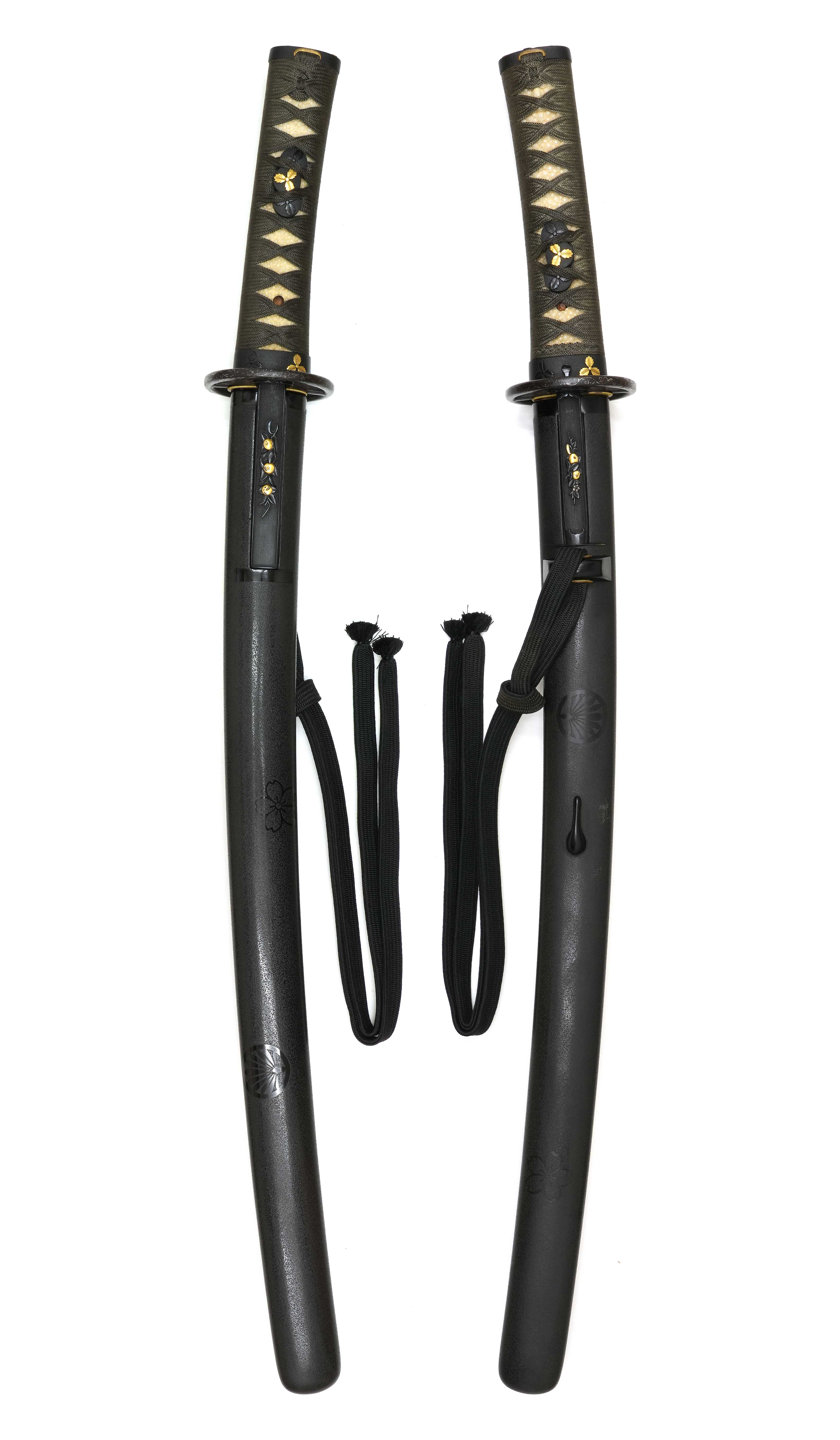 Black Ishime-lacquered Saya Wakizashi Koshirae — 1 of 22