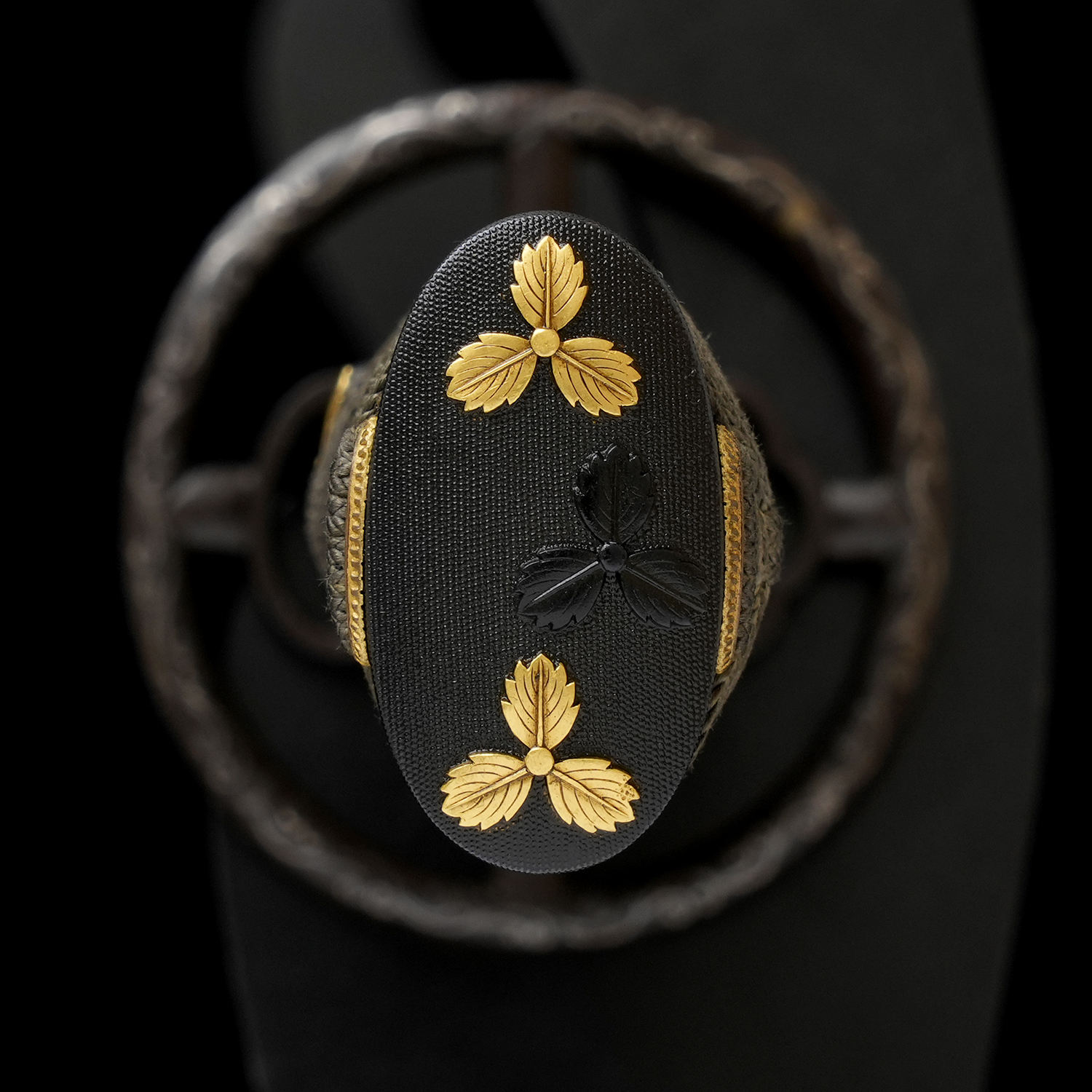 Black Ishime-lacquered Saya Wakizashi Koshirae — 5 of 22