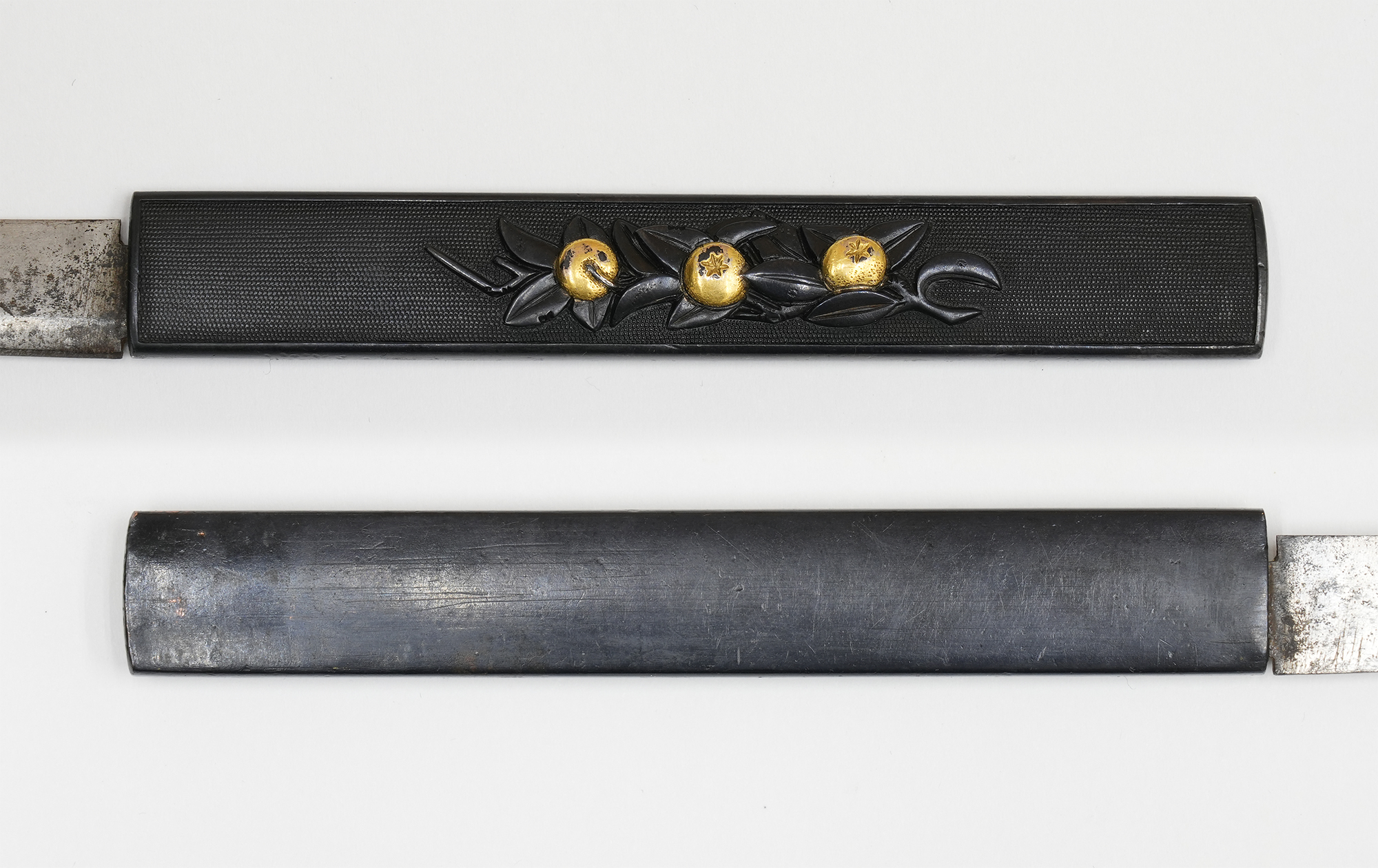Black Ishime-lacquered Saya Wakizashi Koshirae — 16 of 22