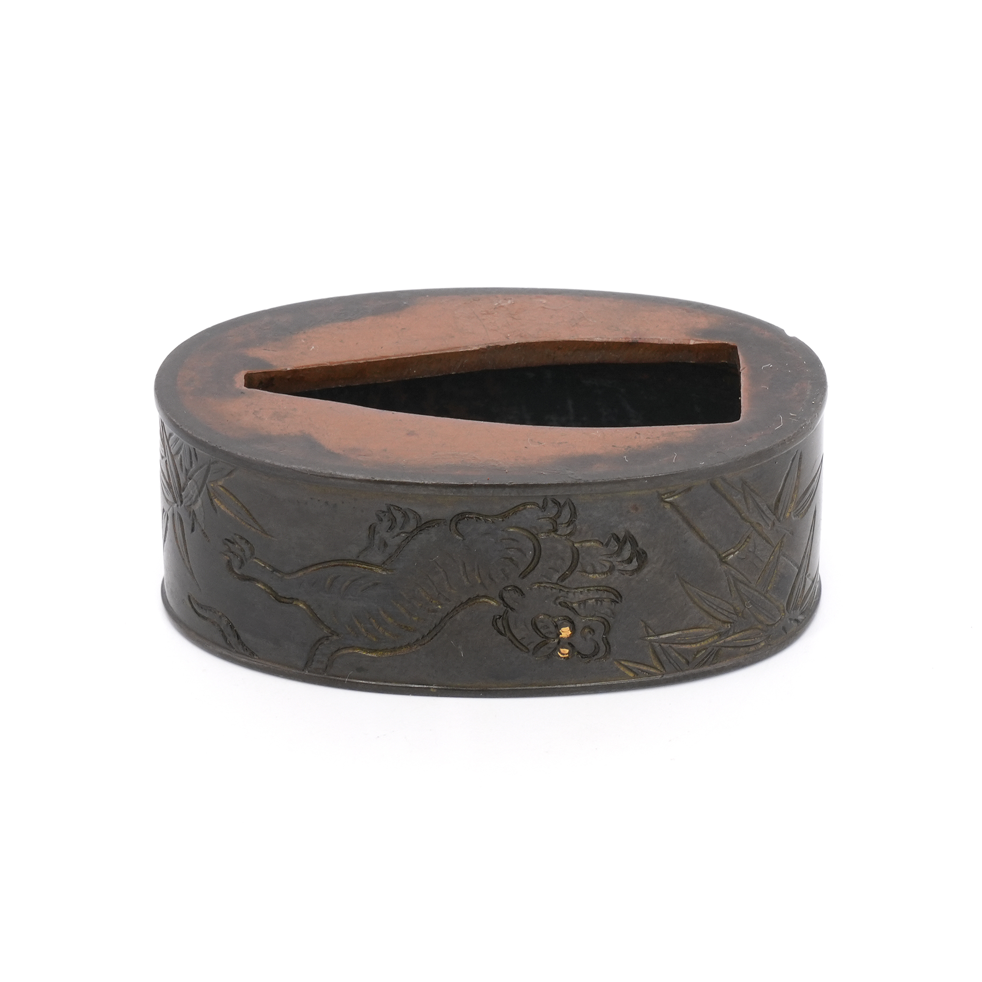 Bamboo and Tiger Daisho Fuchi-Kashira - Mumei — 5 of 14