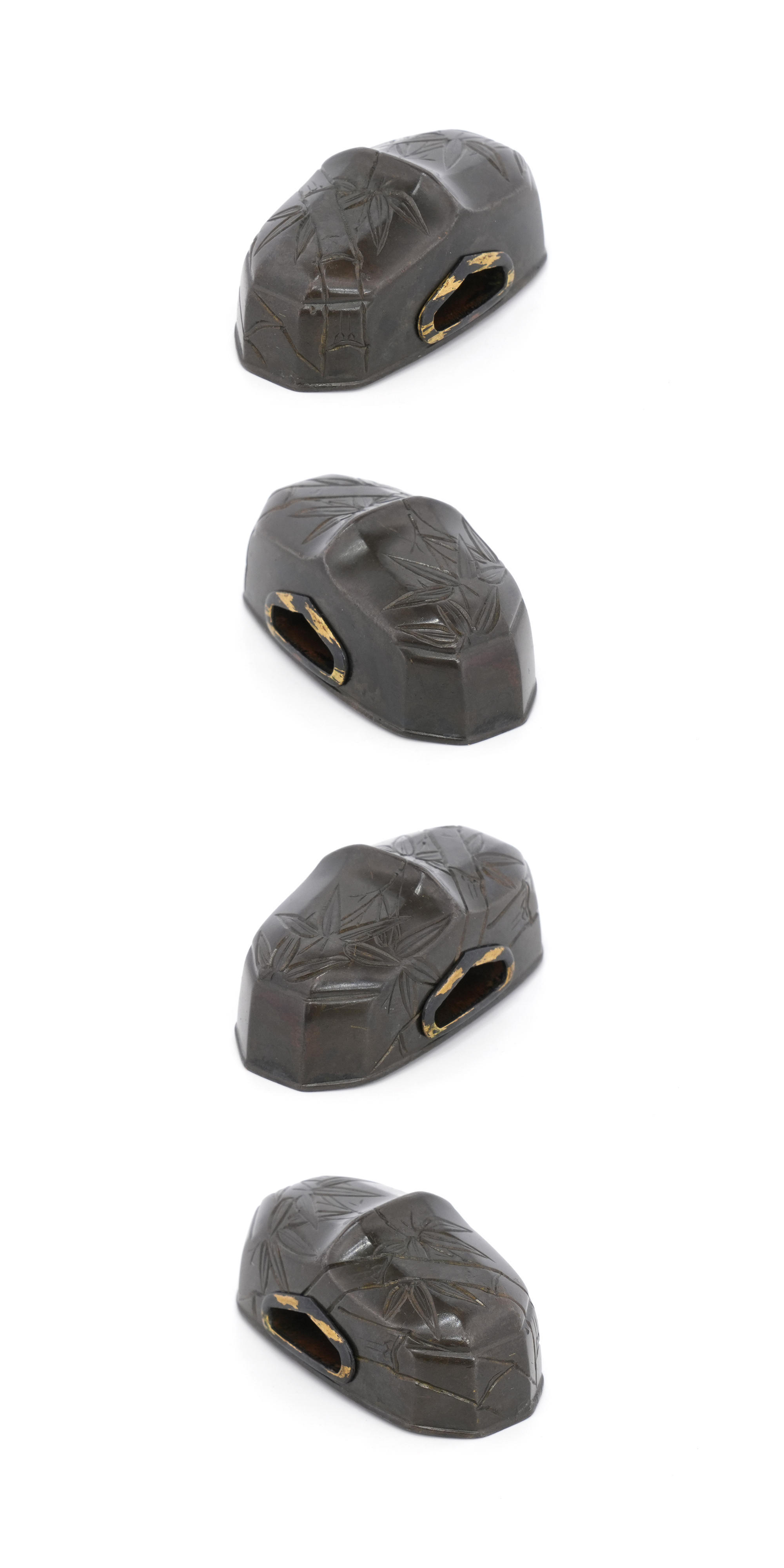 Bamboo and Tiger Daisho Fuchi-Kashira - Mumei — 6 of 14