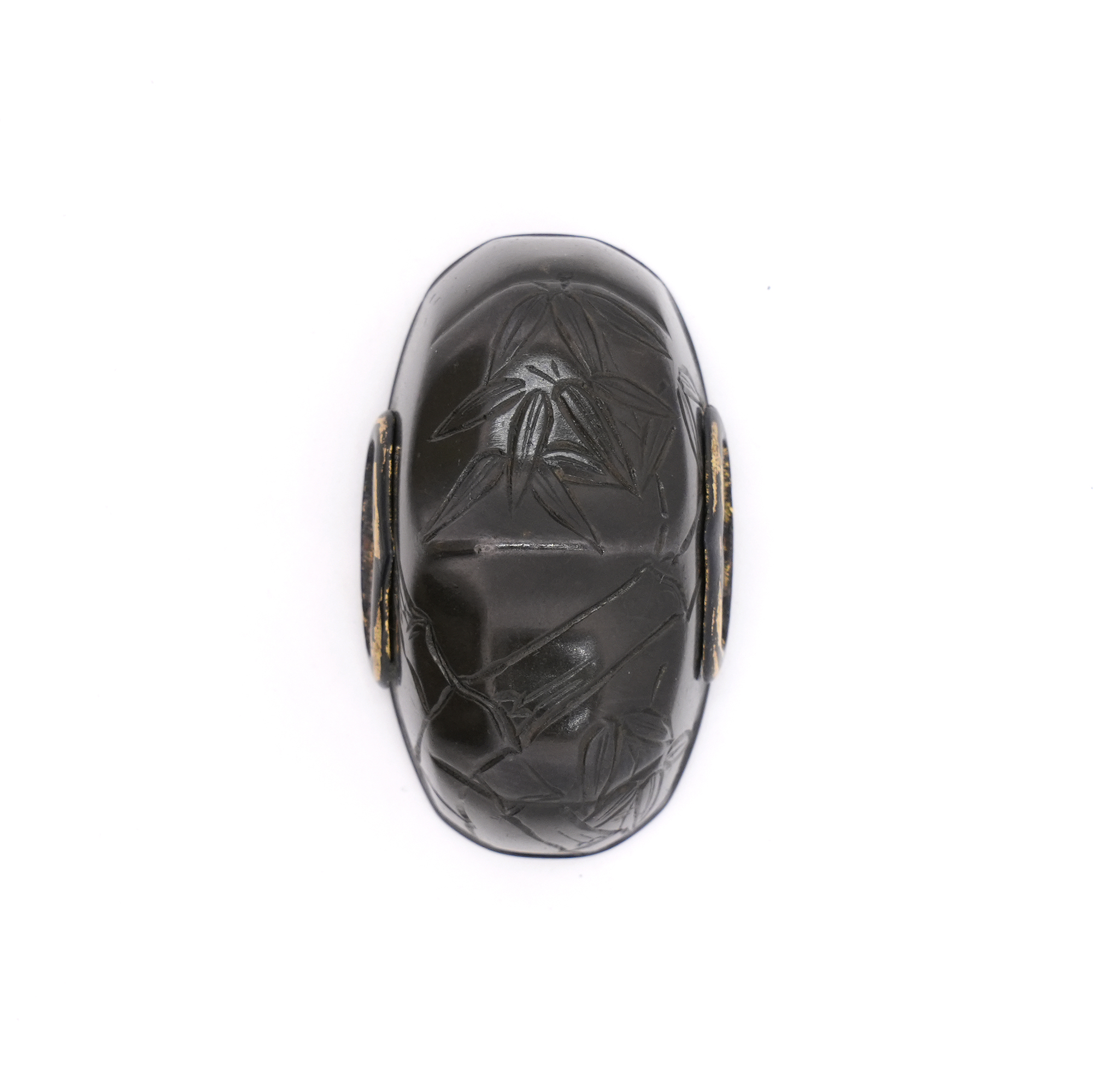Bamboo and Tiger Daisho Fuchi-Kashira - Mumei — 9 of 14