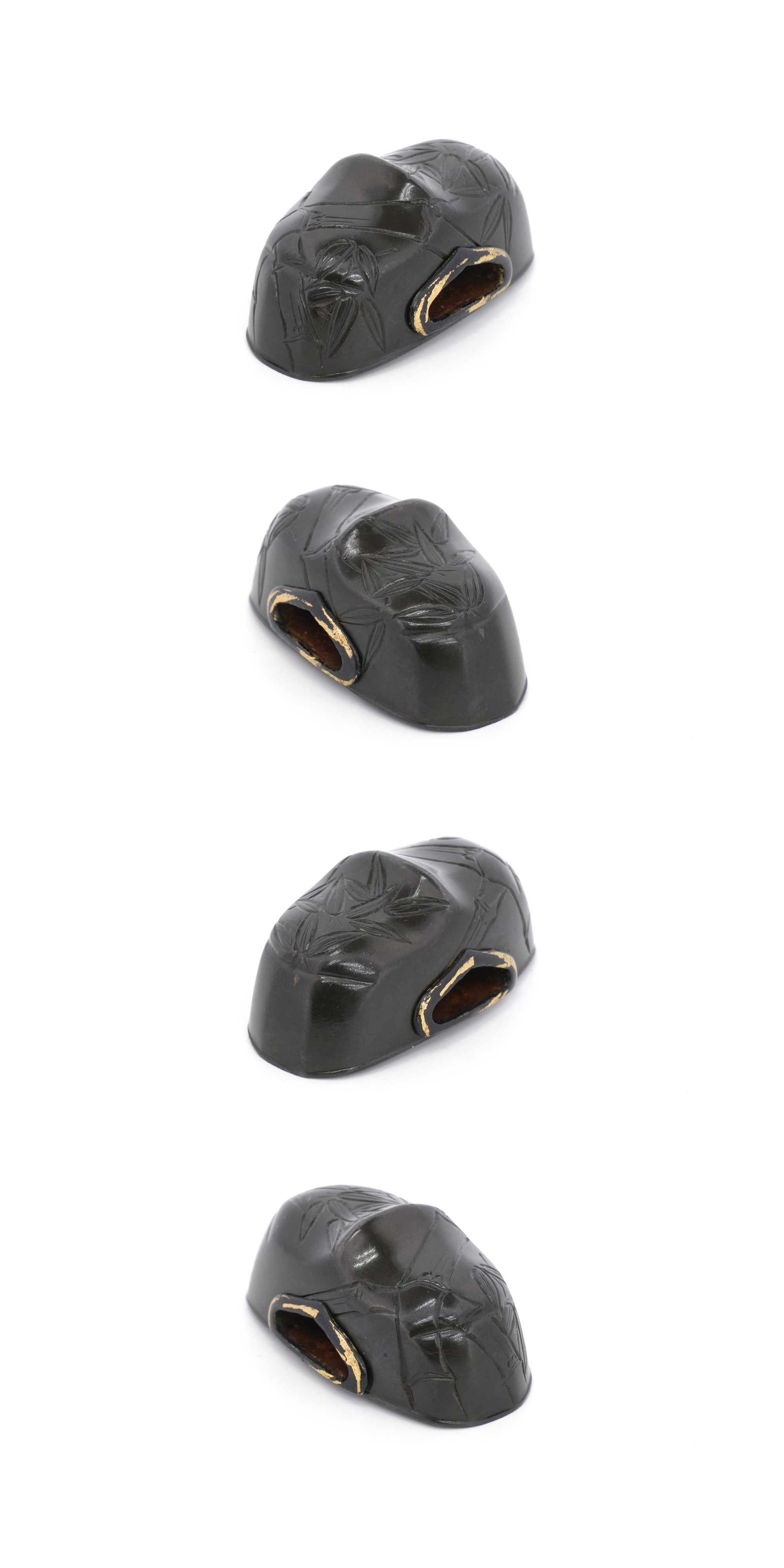 Bamboo and Tiger Daisho Fuchi-Kashira - Mumei — 12 of 14