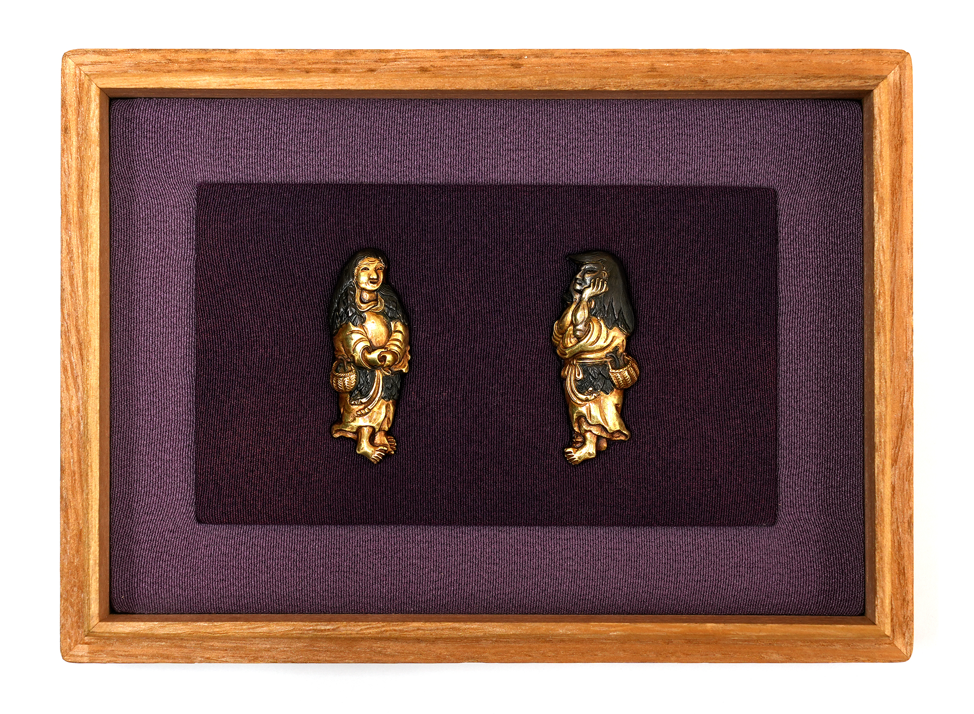 Menuki with Two Immortals Design, Mumei (Kyokinko) - 13-256 — 14 of 24