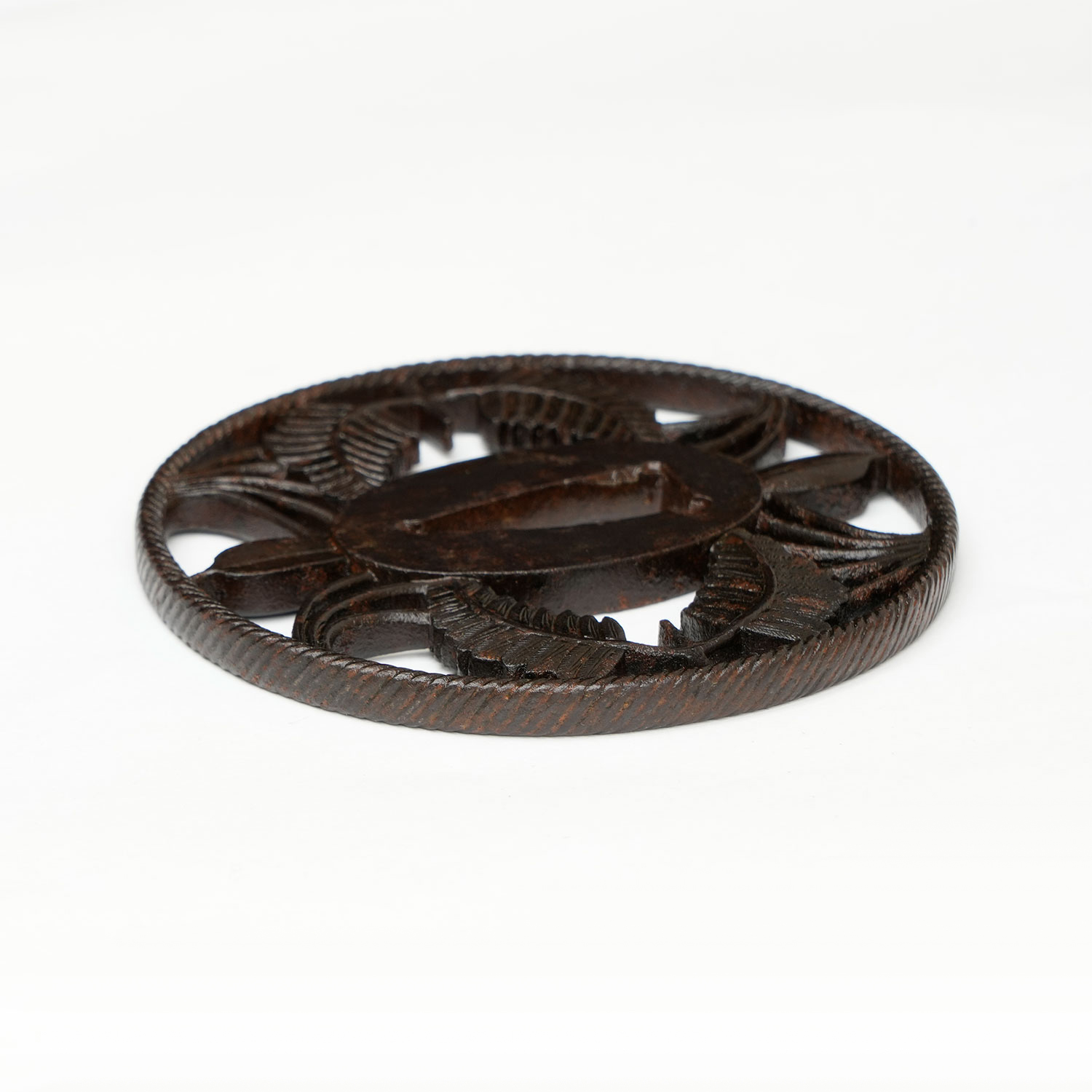 Shimenawa-kazari Sukashi Tsuba Mumei (Choshu) — 5 of 7