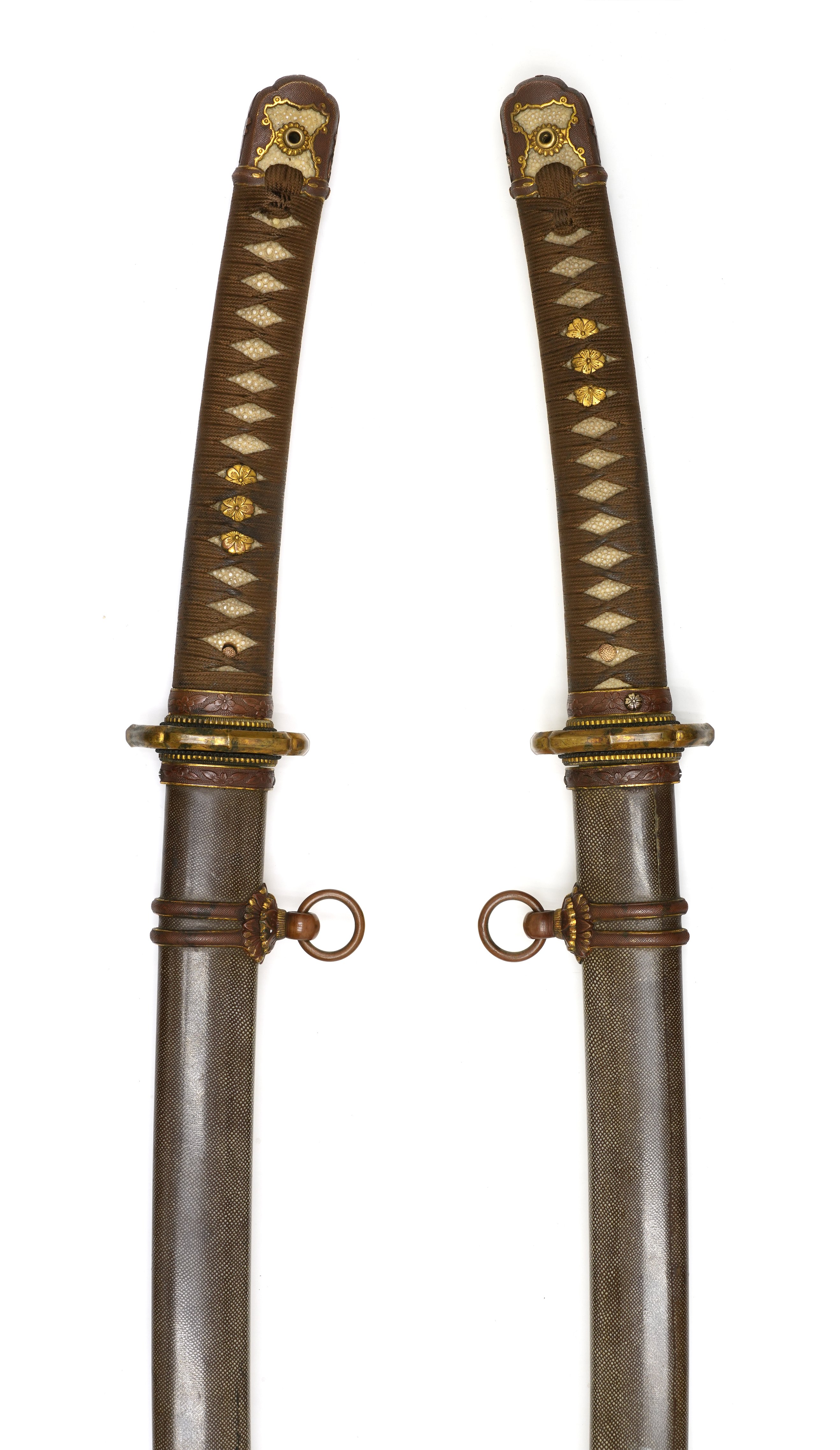 Former Type 94 Japanese Army Koshirae (Indigo Same-gawa Polished Scabbard) — 5 of 13