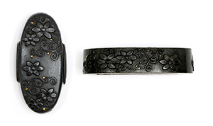 Fuchi: Clematis and Arabesque Design, Mumei — 1 of 10