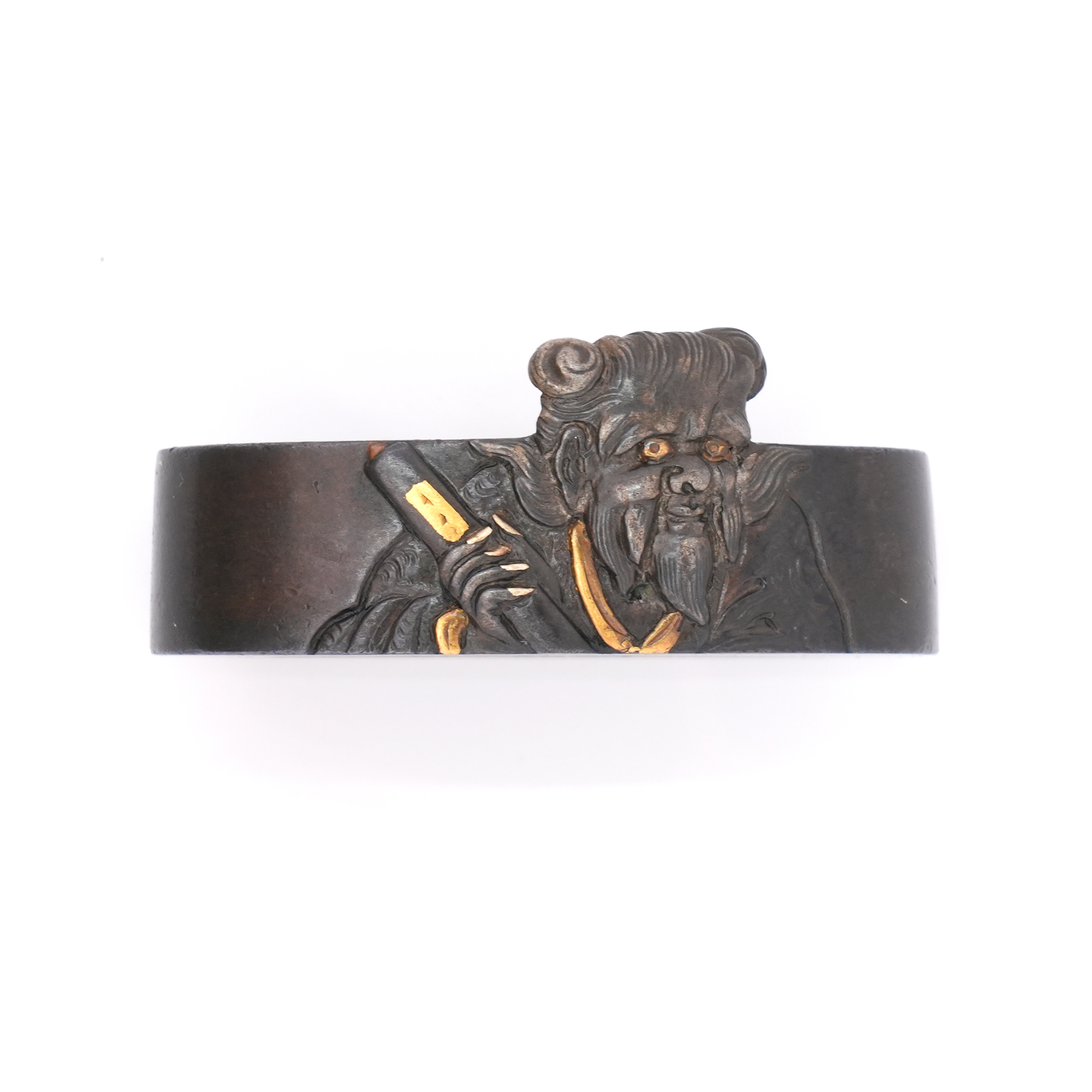 Fuchi-Kashira: Soju - Hanshan and Shide Design — 4 of 17