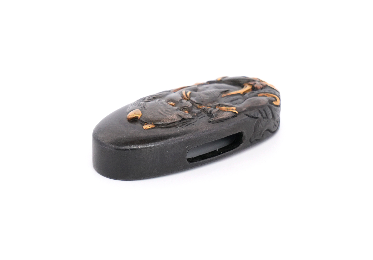 Fuchi-Kashira: Soju - Hanshan and Shide Design — 16 of 17