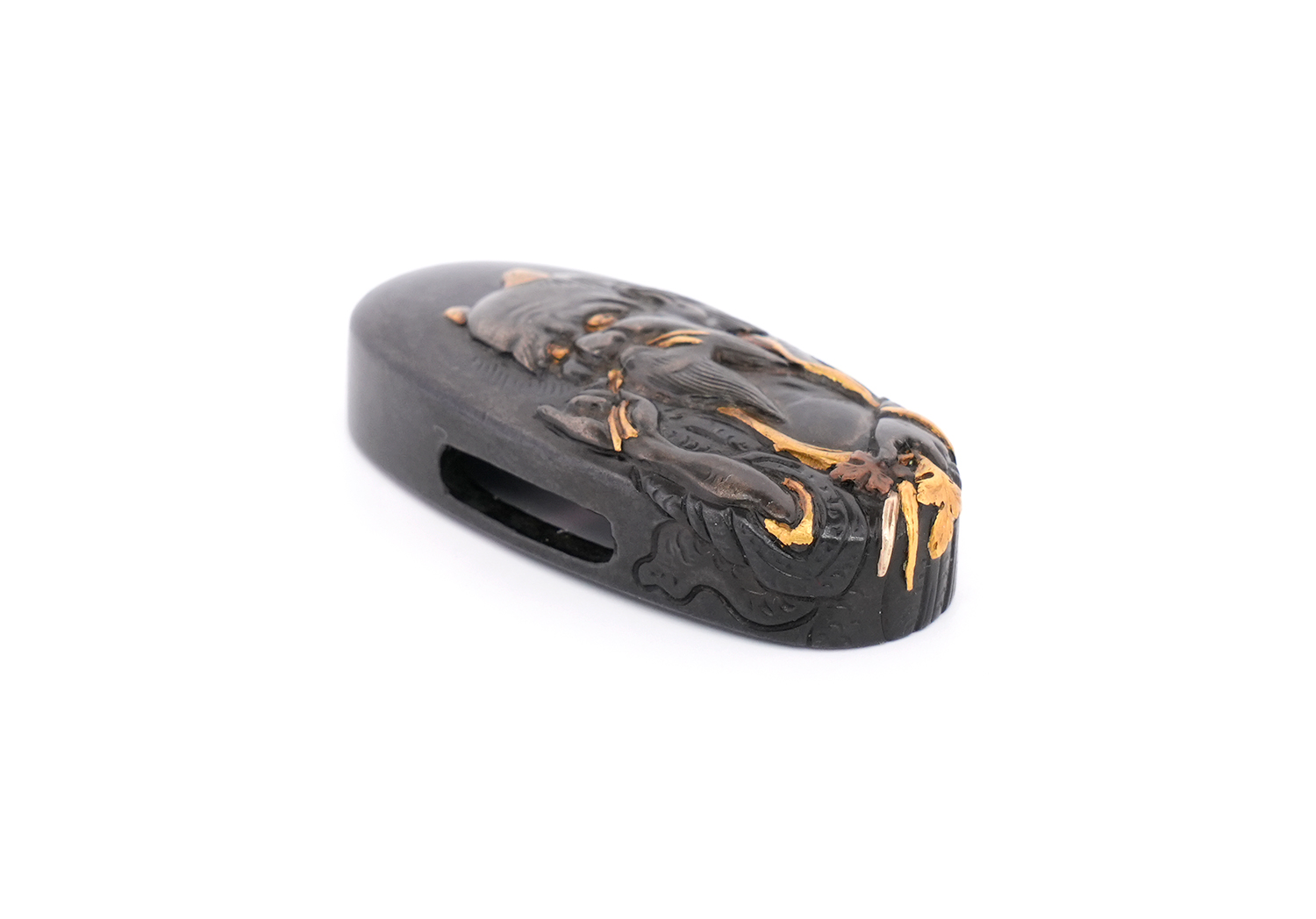 Fuchi-Kashira: Soju - Hanshan and Shide Design — 17 of 17