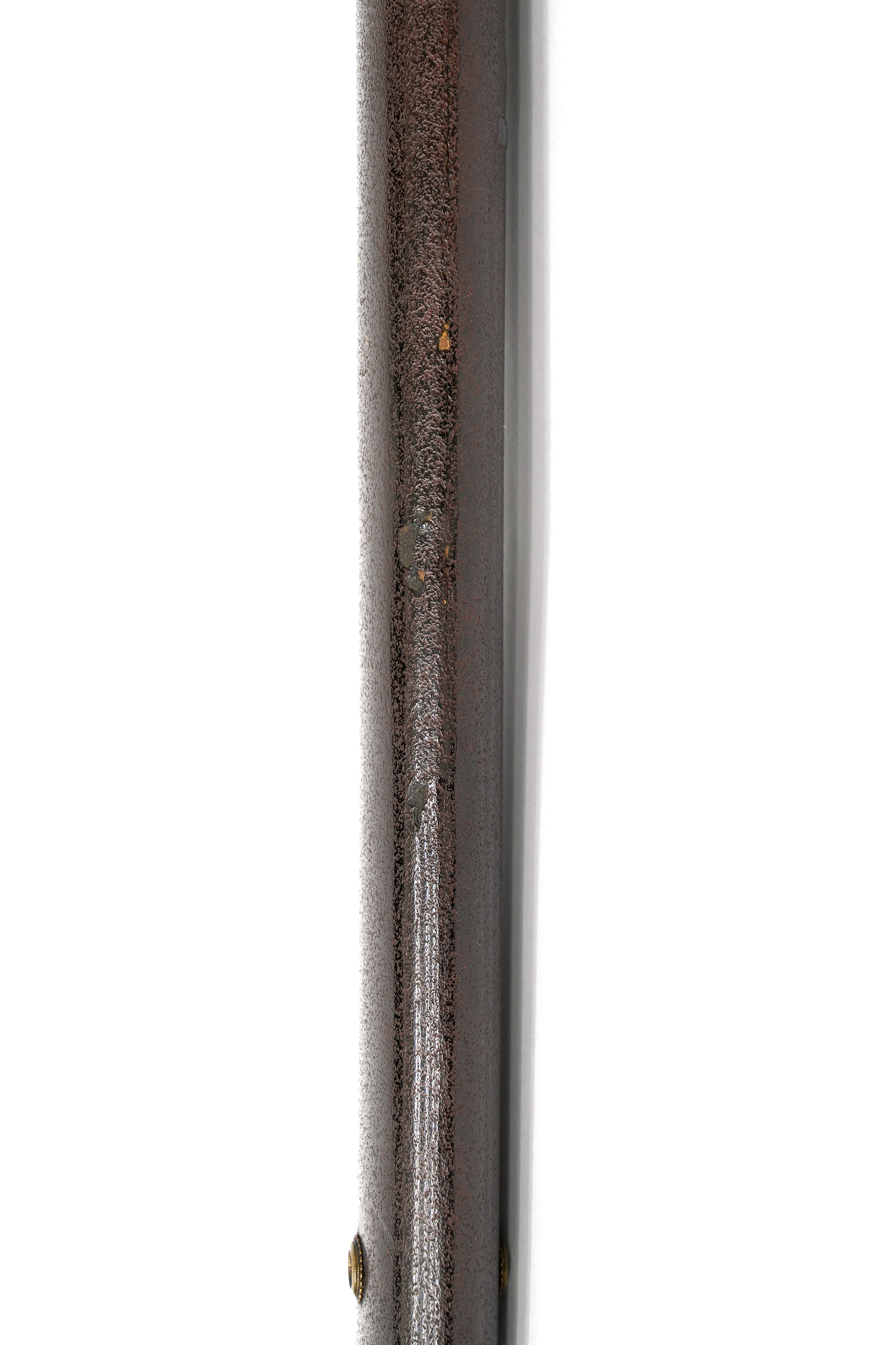 鮫研出柄濃焦茶石目塗鞘合口短刀拵 - Kuro ronurizaya Wakizashi koshirae - 18-027 — 2 of 11