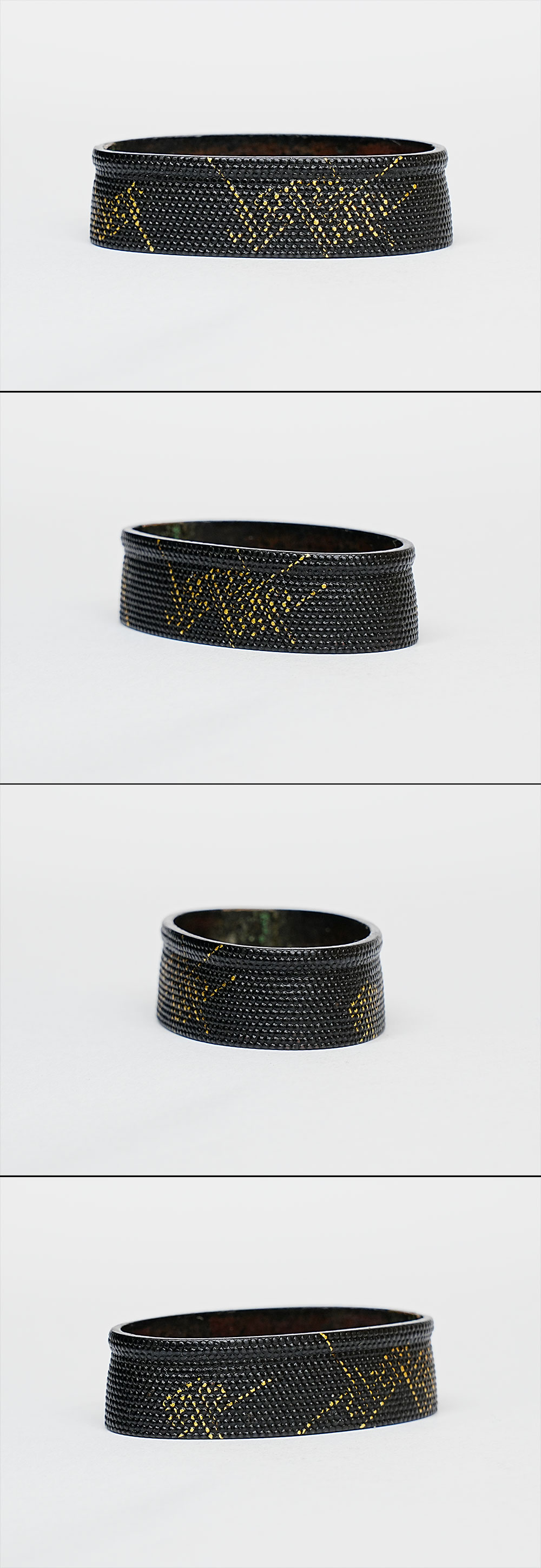Fuchi-Kashira with Saya-gata Pattern, Mumei — 3 of 4