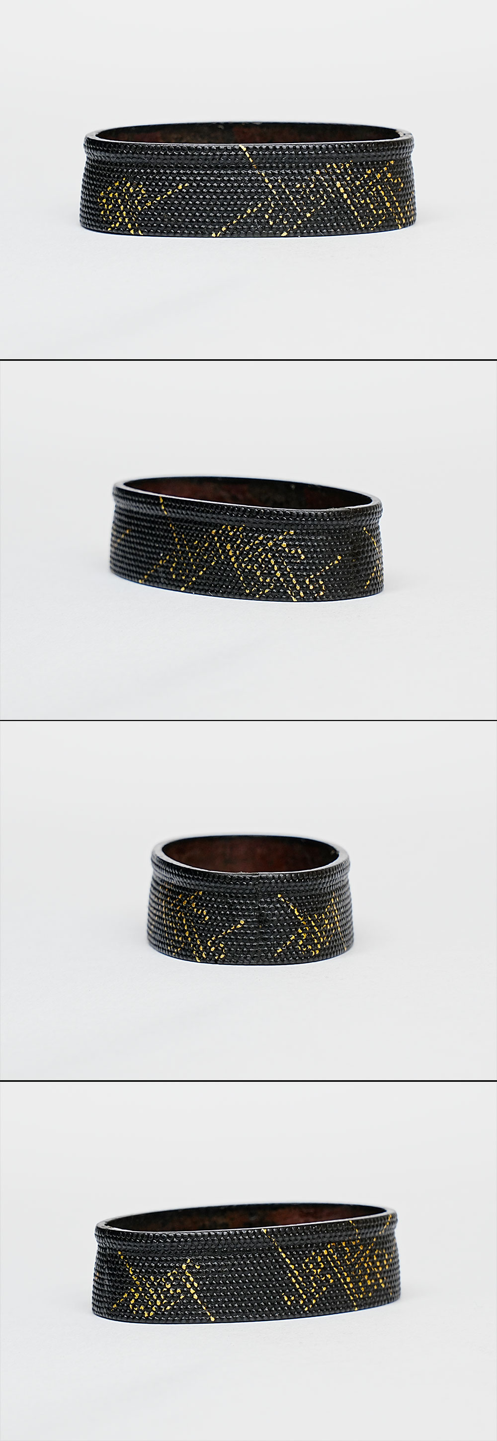 Fuchi-Kashira with Saya-gata Pattern, Mumei — 4 of 4