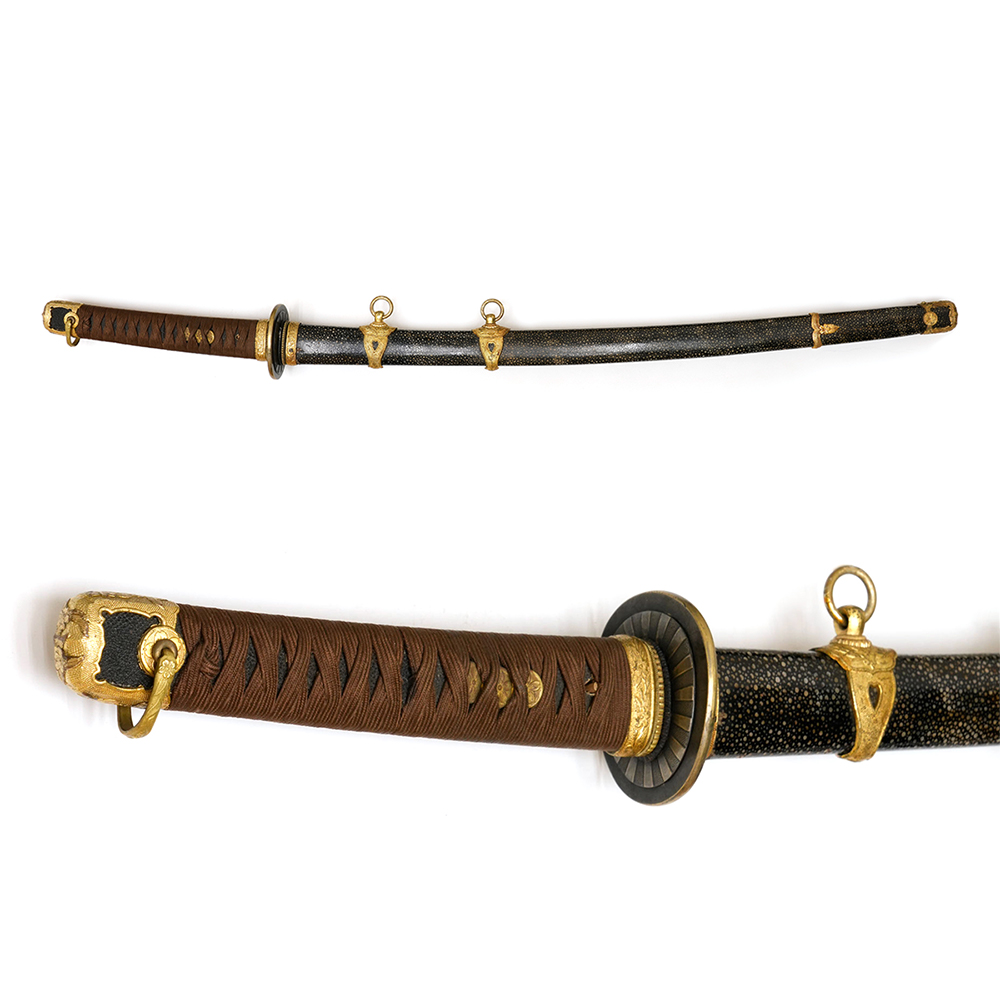 Navy Tachi-style Koshirae (Sharkskin Polished Scabbard) — 8 of 8