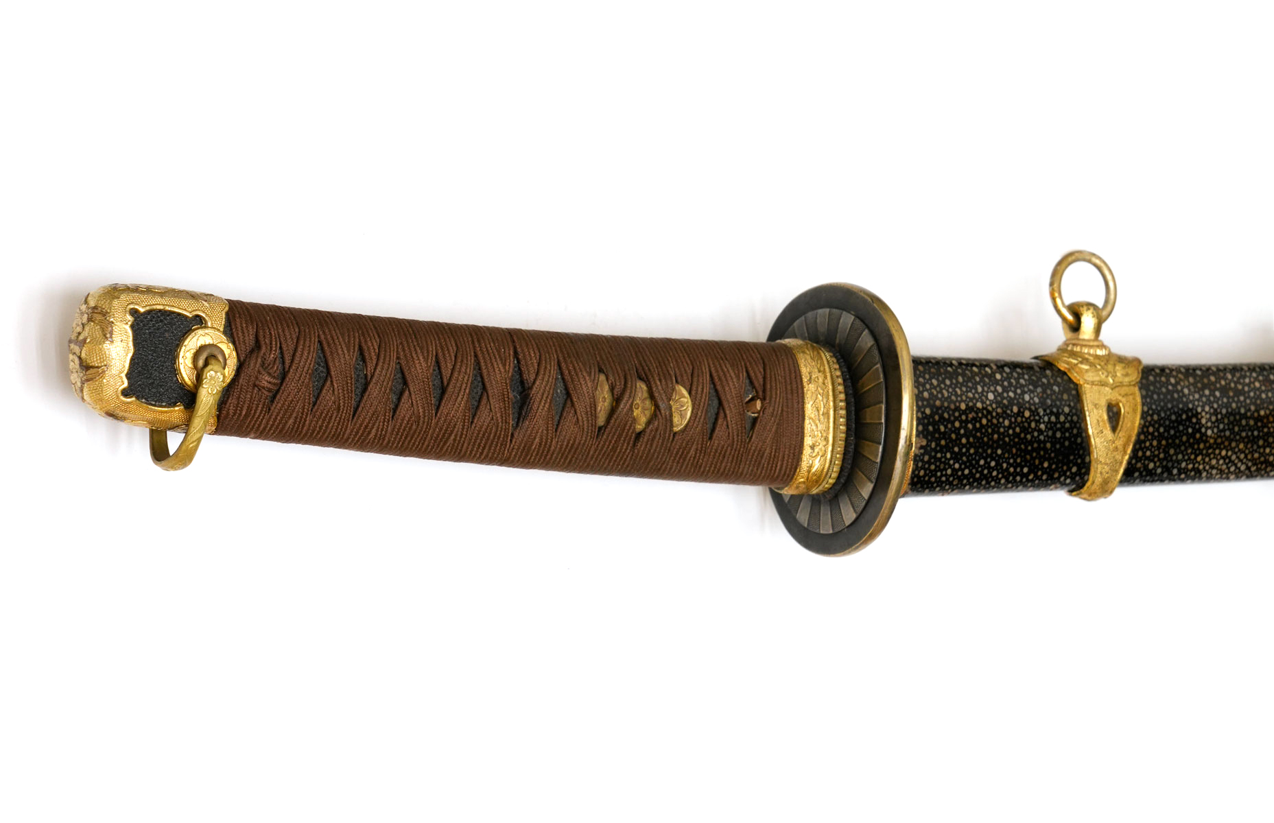 Navy Tachi-style Koshirae (Sharkskin Polished Scabbard) — 3 of 8