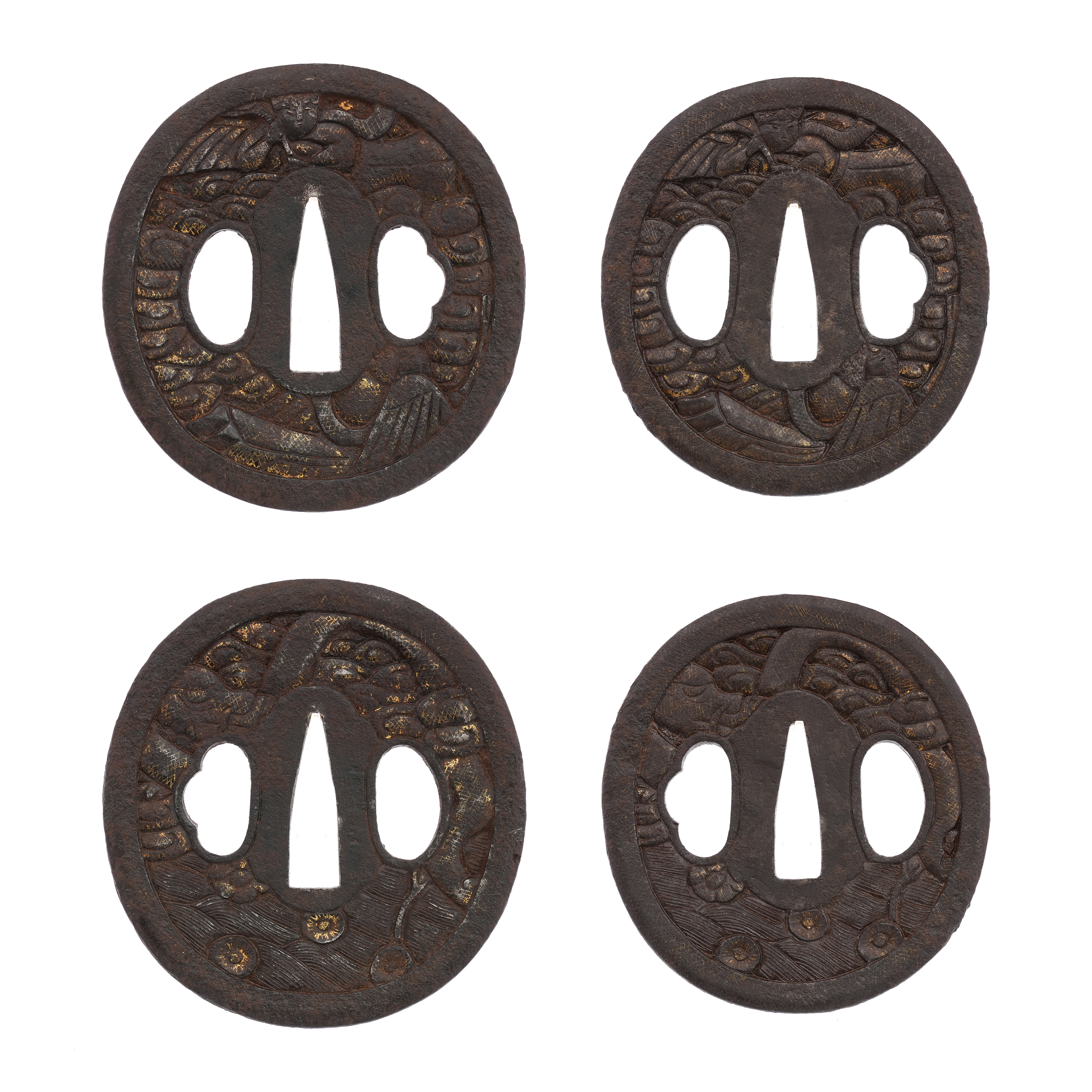 Daisho Tsuba with Indeterminate Design, Mumei — 3 of 17