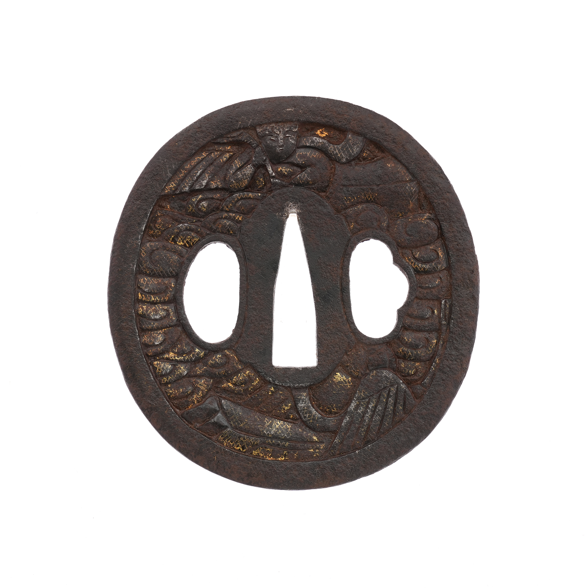 Daisho Tsuba with Indeterminate Design, Mumei — 6 of 17