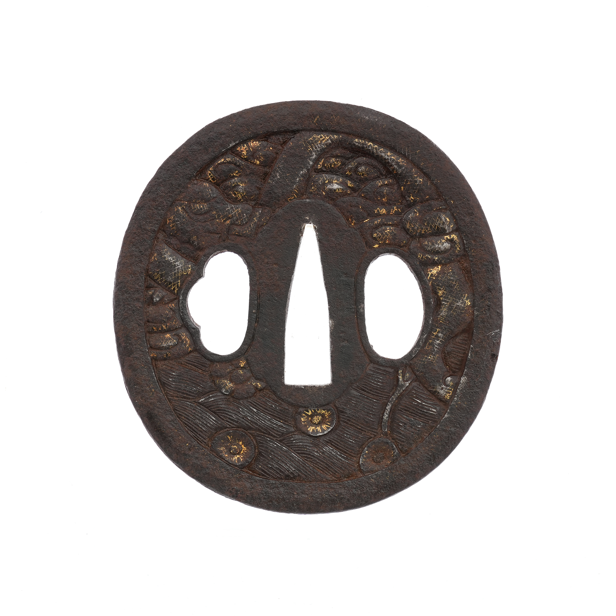 Daisho Tsuba with Indeterminate Design, Mumei — 7 of 17