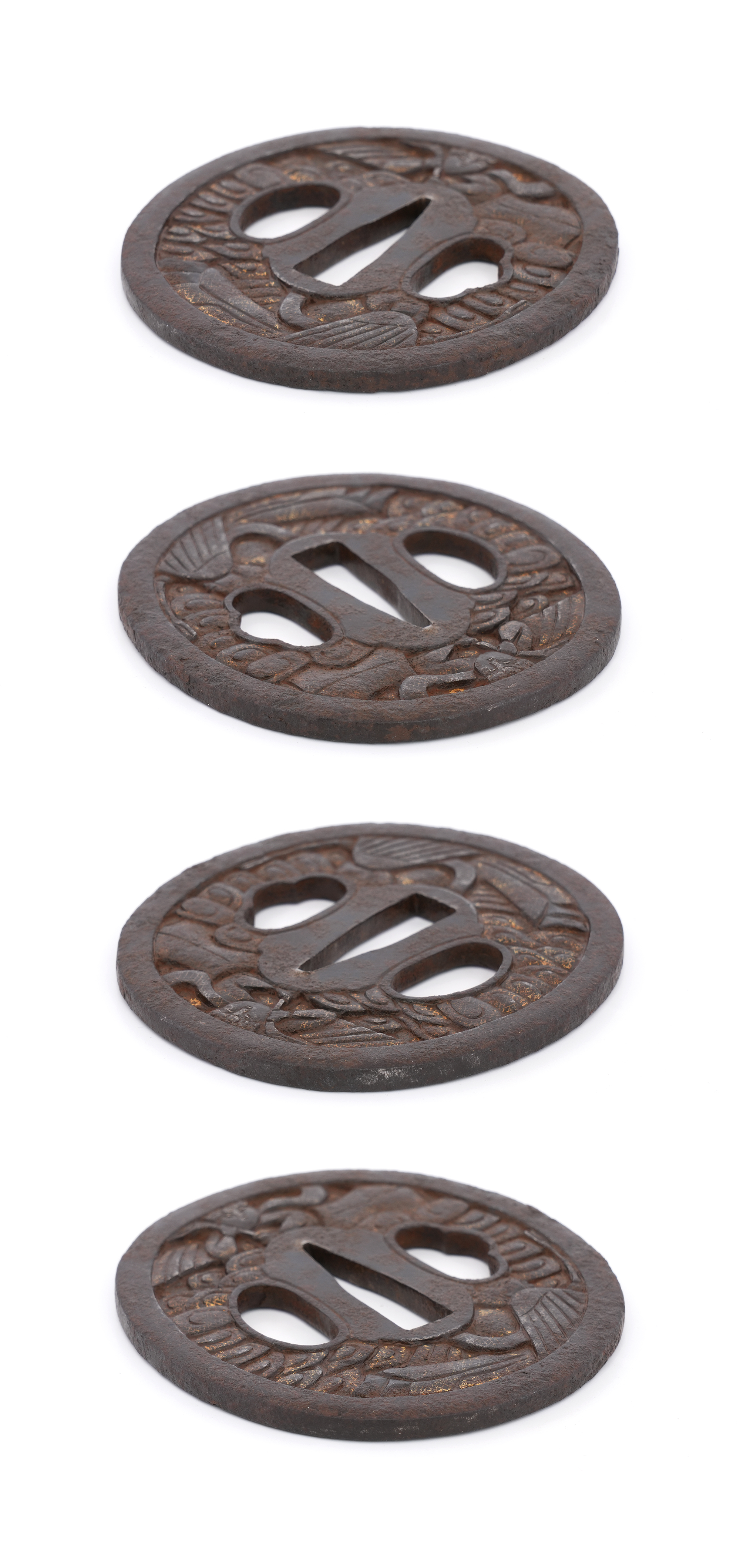 Daisho Tsuba with Indeterminate Design, Mumei — 10 of 17