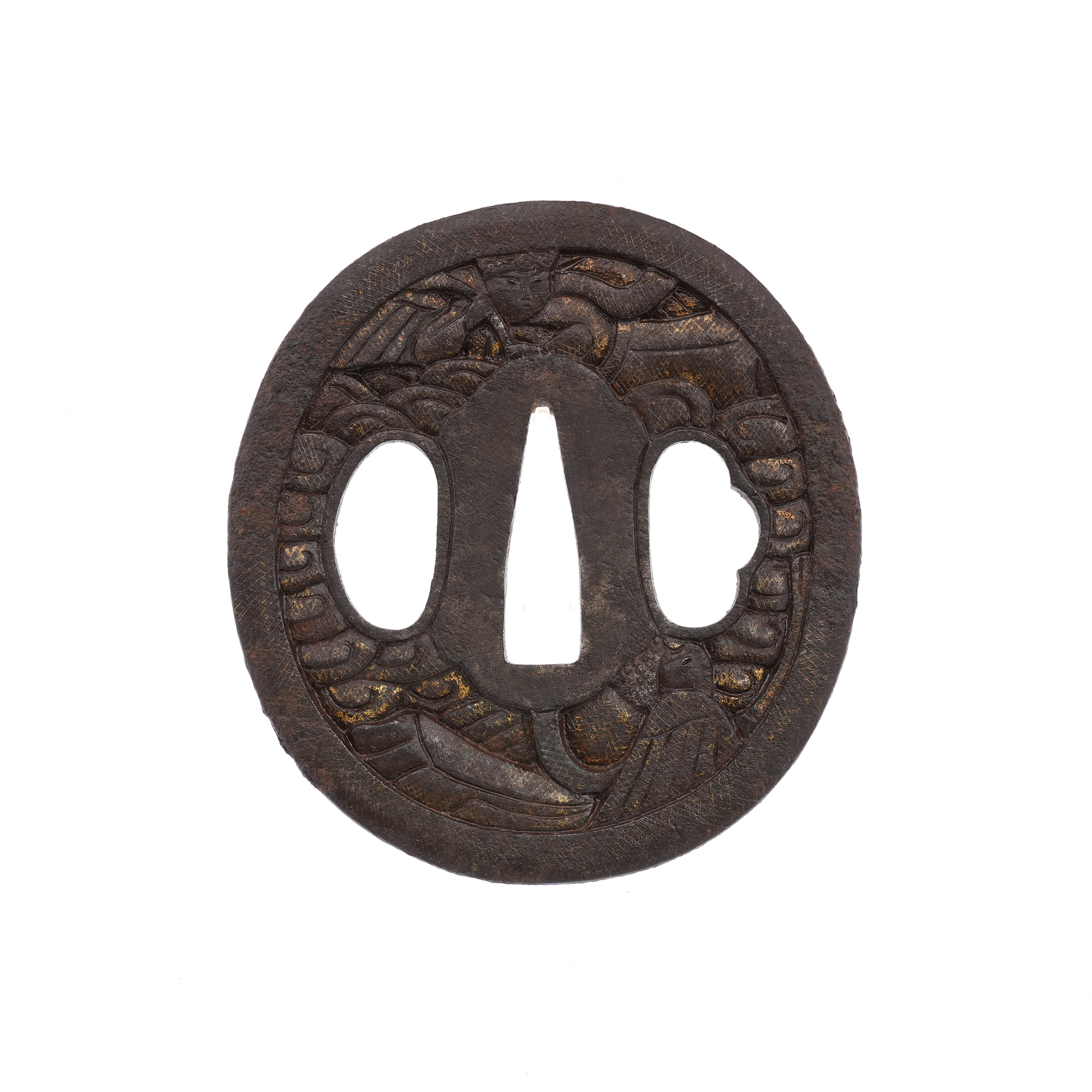 Daisho Tsuba with Indeterminate Design, Mumei — 12 of 17