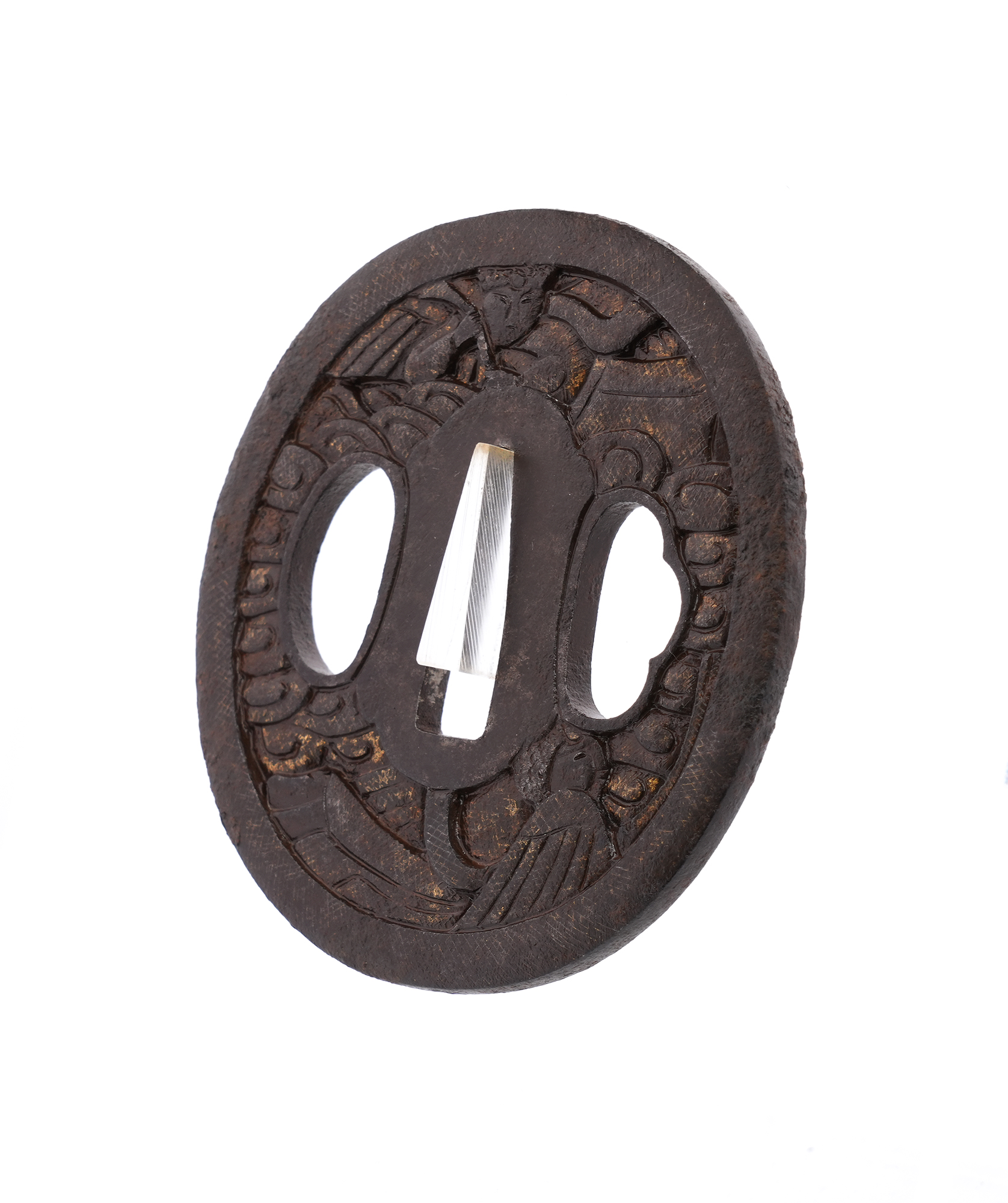 Daisho Tsuba with Indeterminate Design, Mumei — 14 of 17