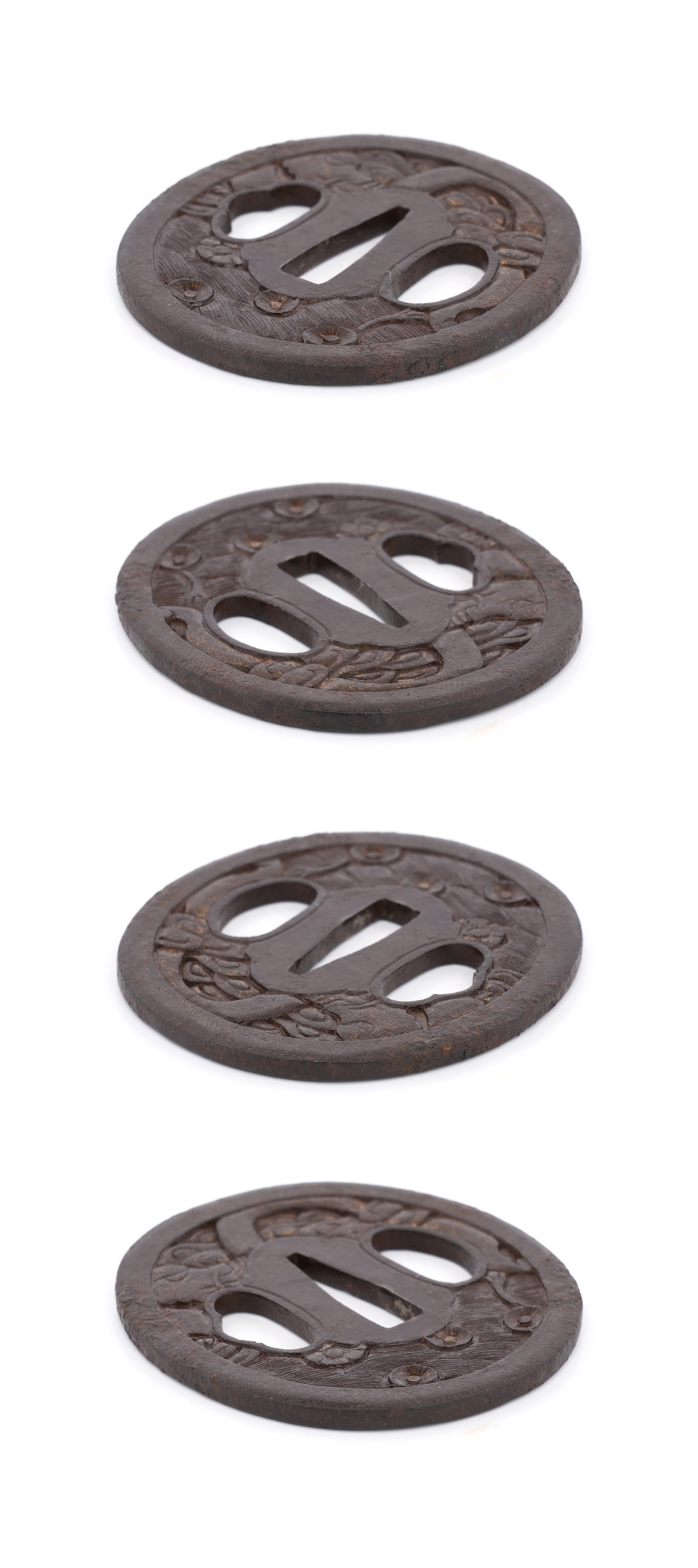 Daisho Tsuba with Indeterminate Design, Mumei — 17 of 17