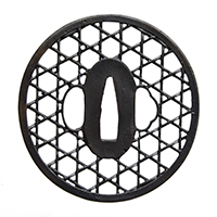 Kagome-sukashi Mumei Tsuba 12-1042 — 1 of 3