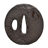 Tsuba with Board Design, Mumei 12-1061 — 1 of 3