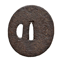 Iron Tsuba, Mumei (Unsigned) 12-1063 — 1 of 3