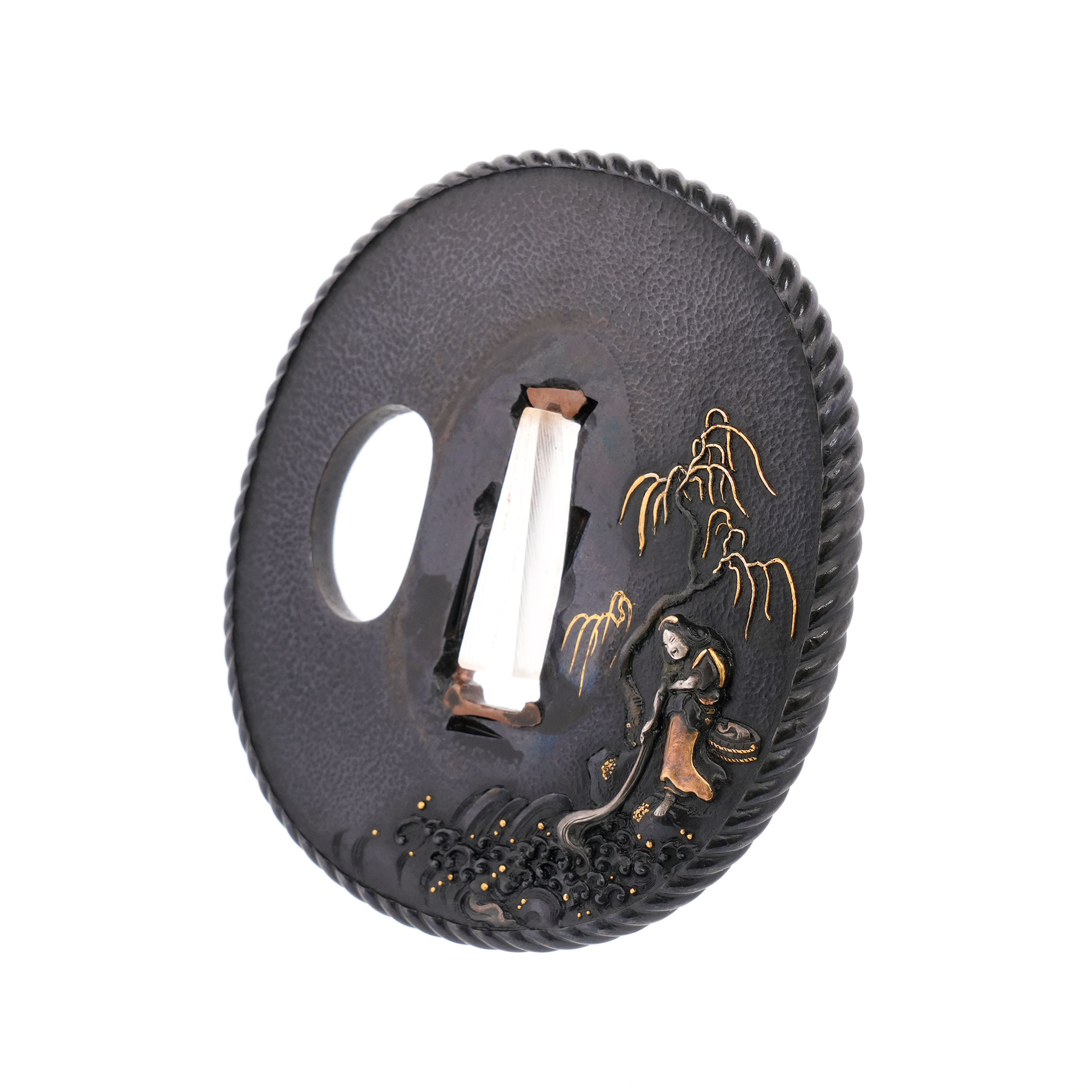 Tsuba: Chofu Tamagawa Design, Mumei (Kyo-Kinko) — 3 of 16