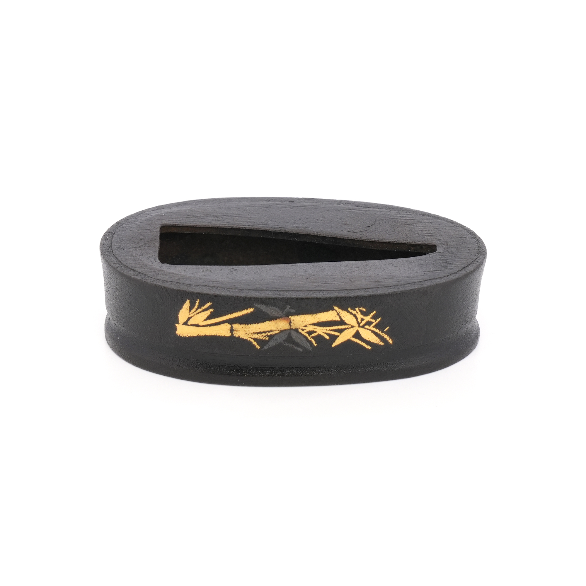 Bamboo Design Higo Fittings (Fuchi-Kashira, Tsuba, Kojiri, Menuki) - Mumei — 7 of 19